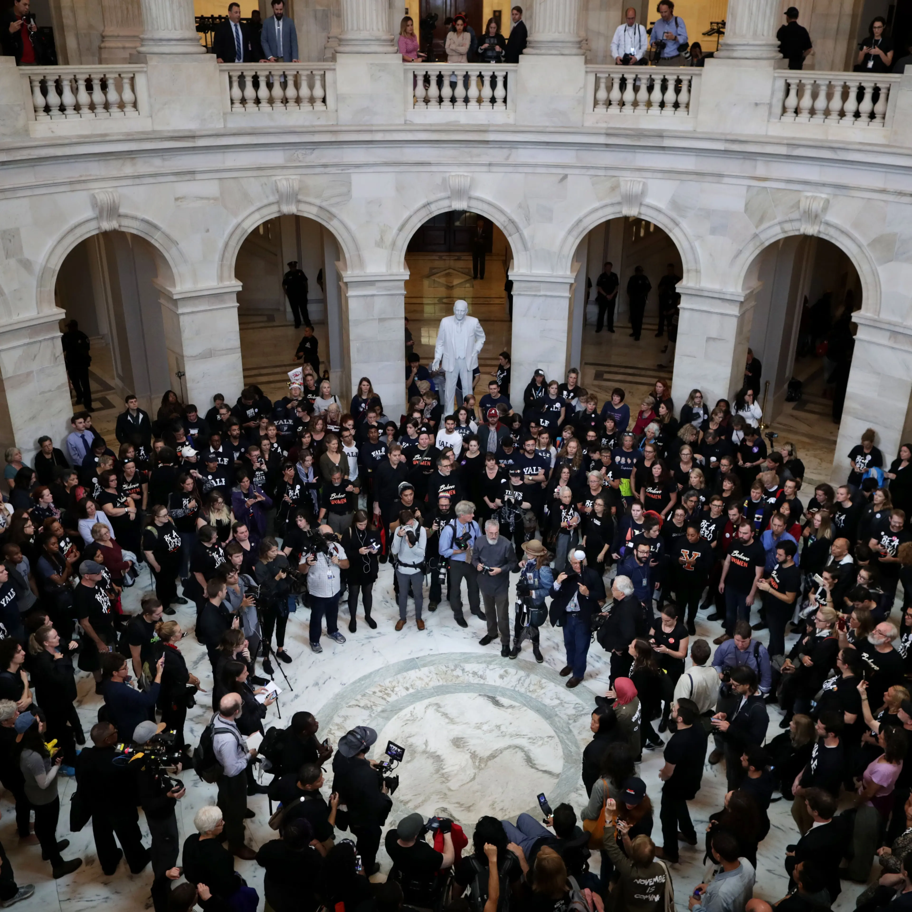 Activists March From Senate To Supreme Court In Support Of Christine Blasey Ford