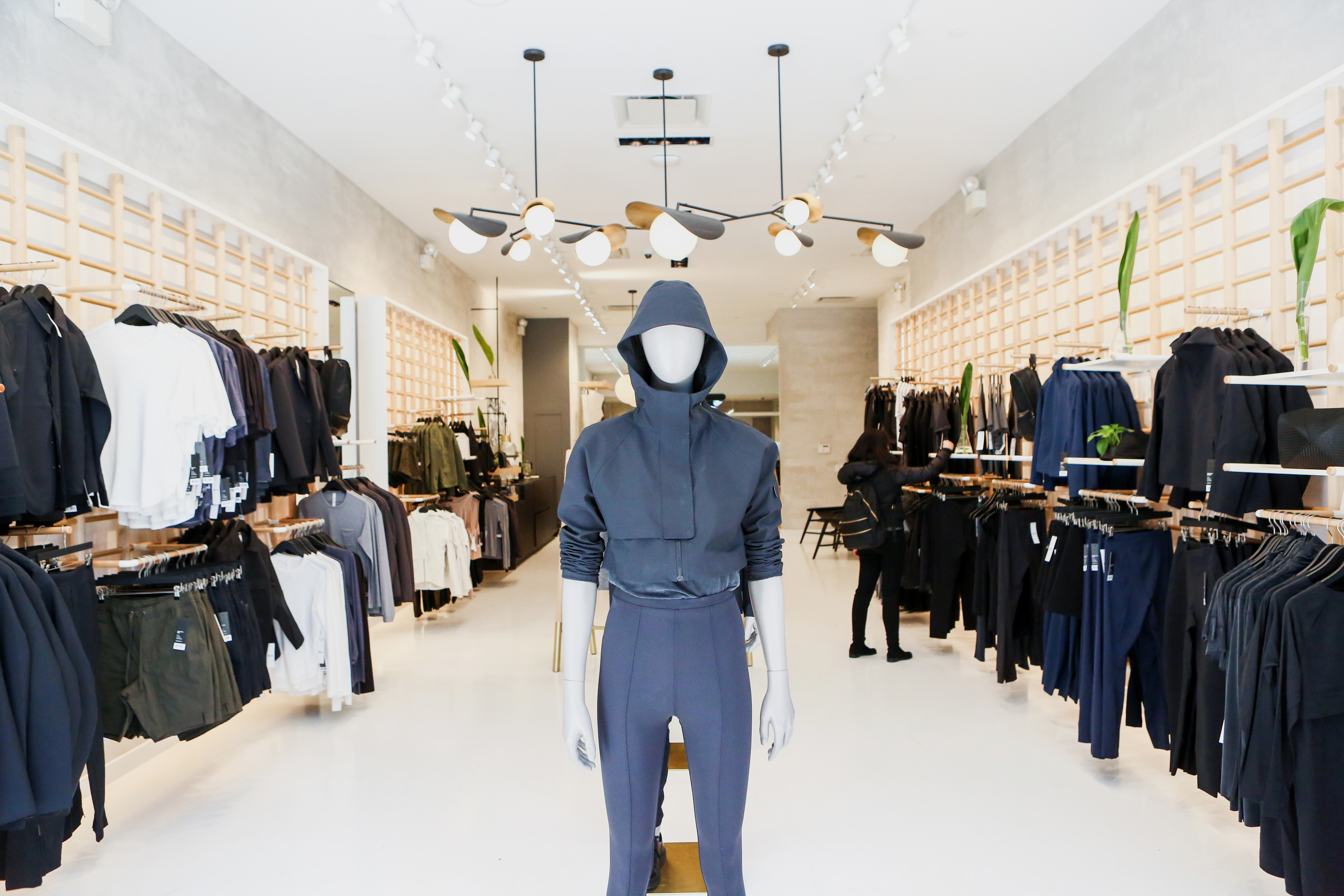 A mannequin is displayed at the Lululemon Athletica Inc. Lab store in New York, U.S., on Tuesday, April 5, 2016.