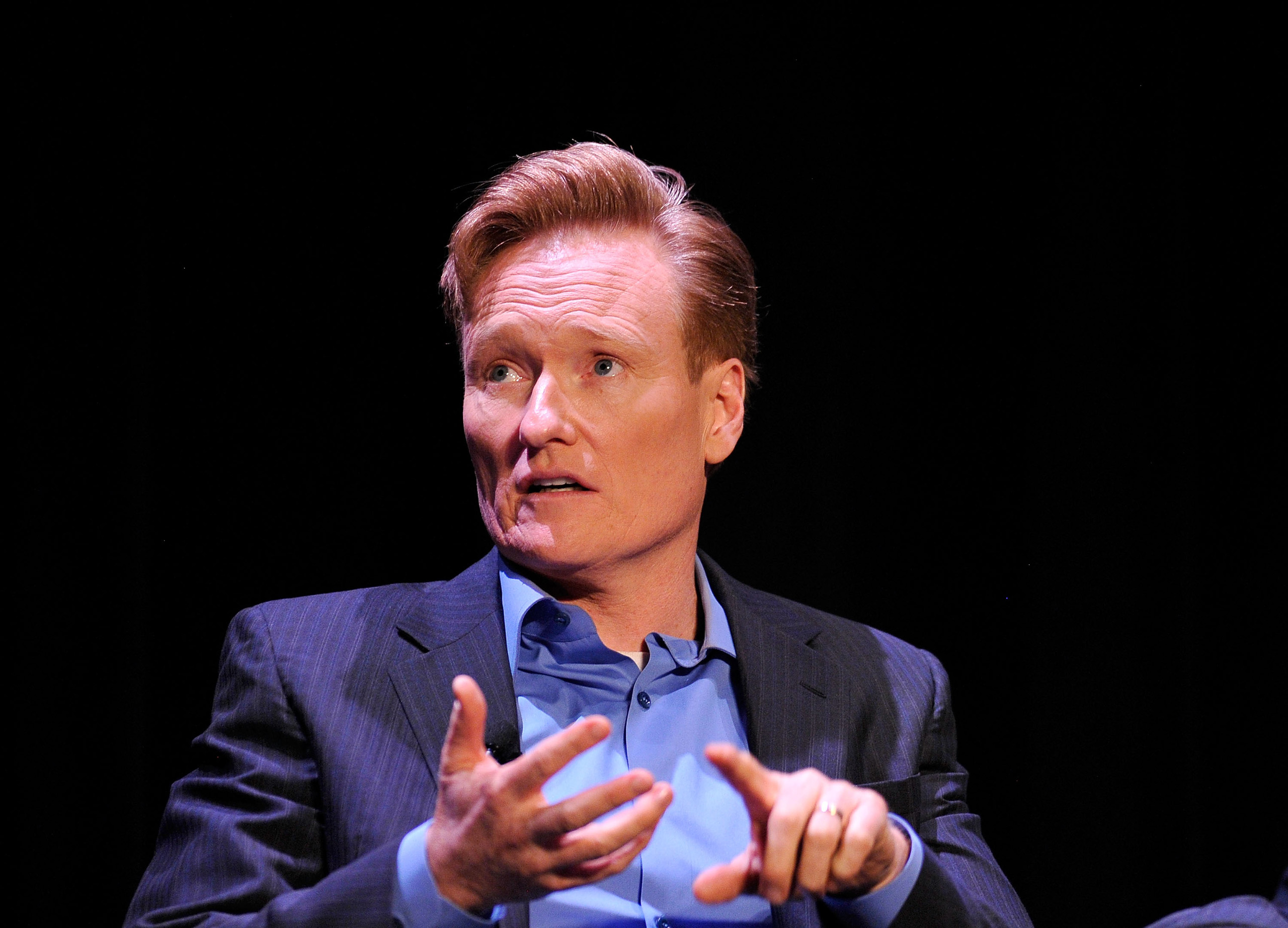 Comedian Conan O'Brien attends TBS Night Out LA at The Theater at The Ace Hotel in Los Angeles on May 24, 2016.