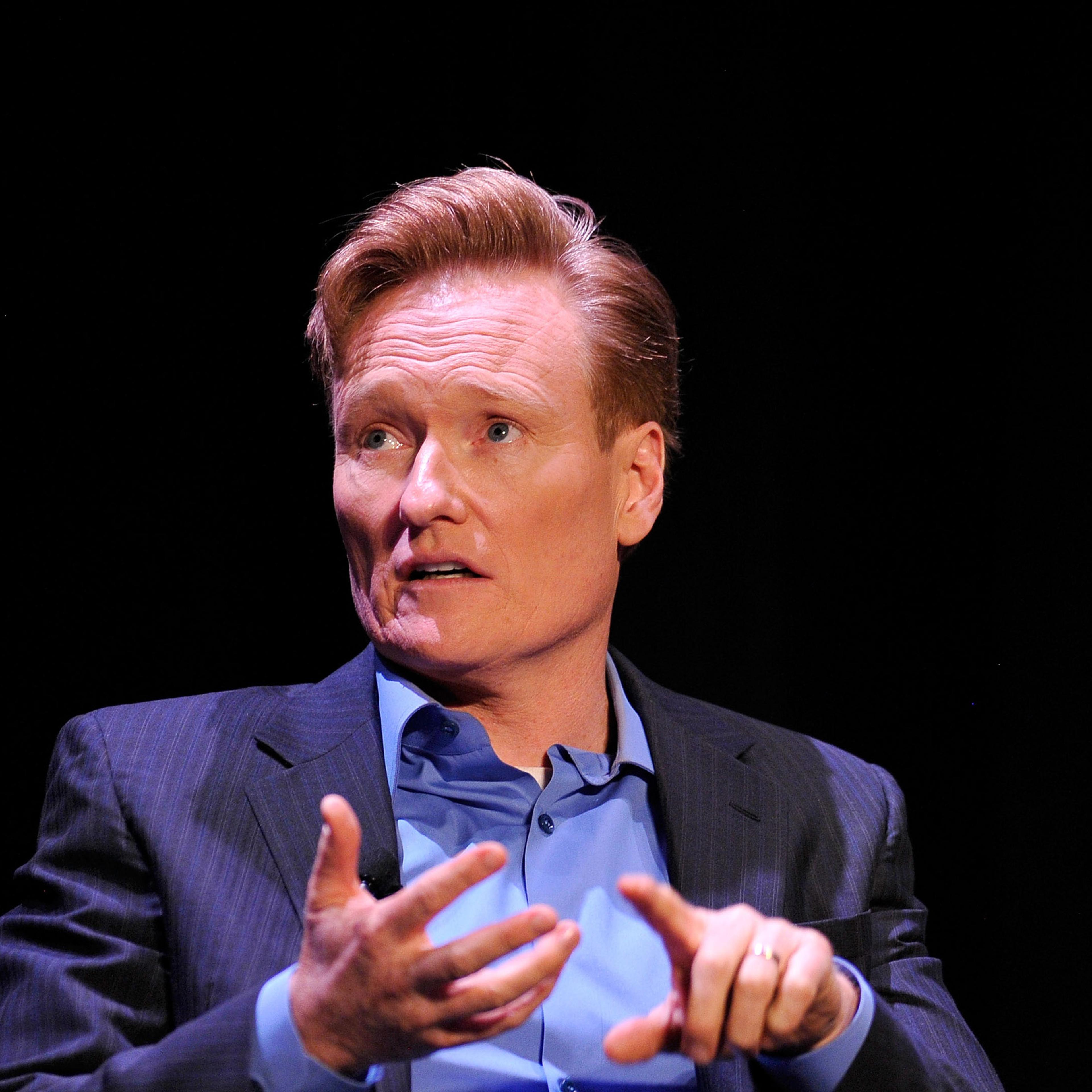 Comedian Conan O'Brien attends TBS Night Out LA at The Theater at The Ace Hotel in Los Angeles on May 24, 2016.