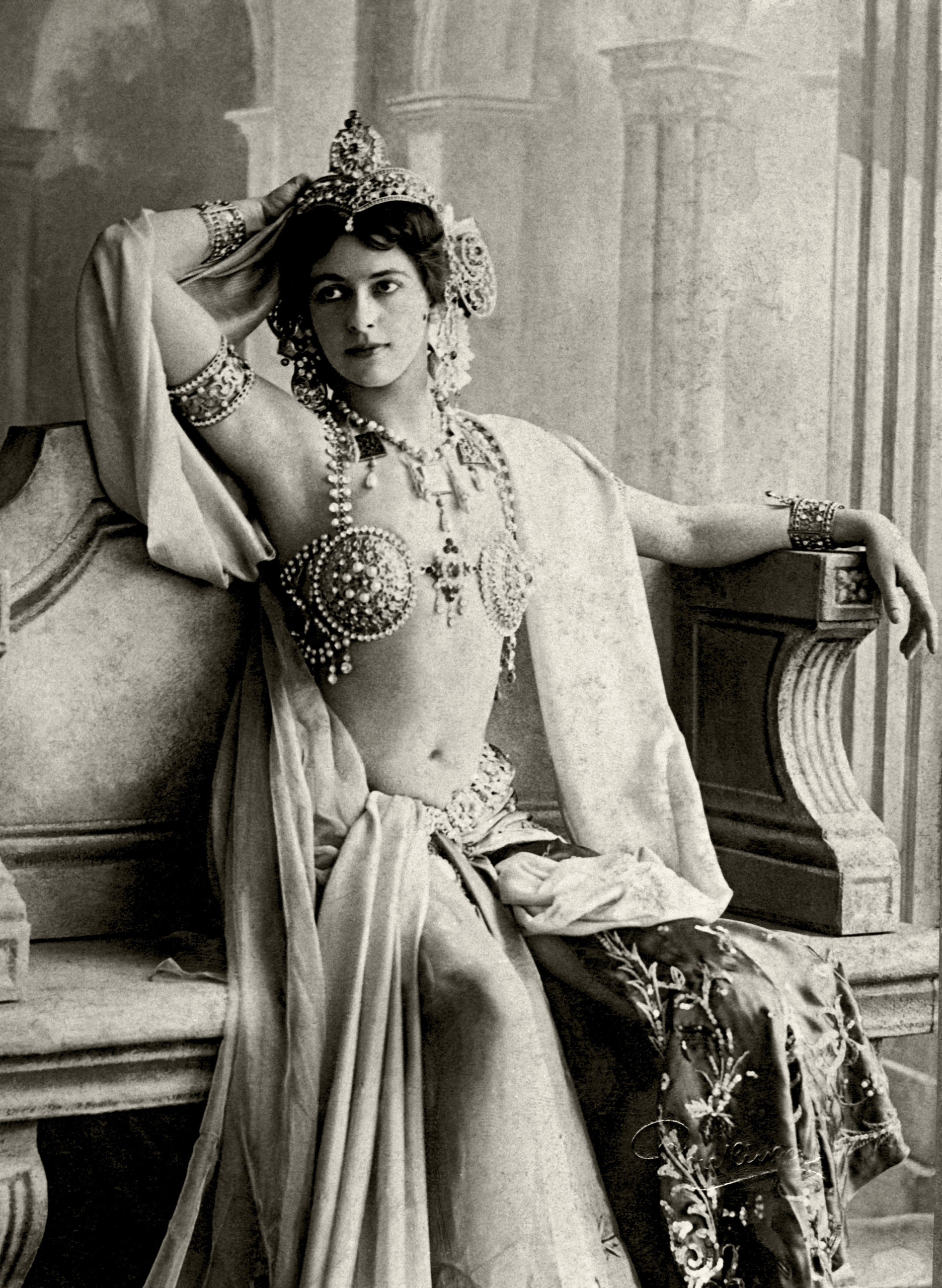 Mata Hari's bejeweled bra