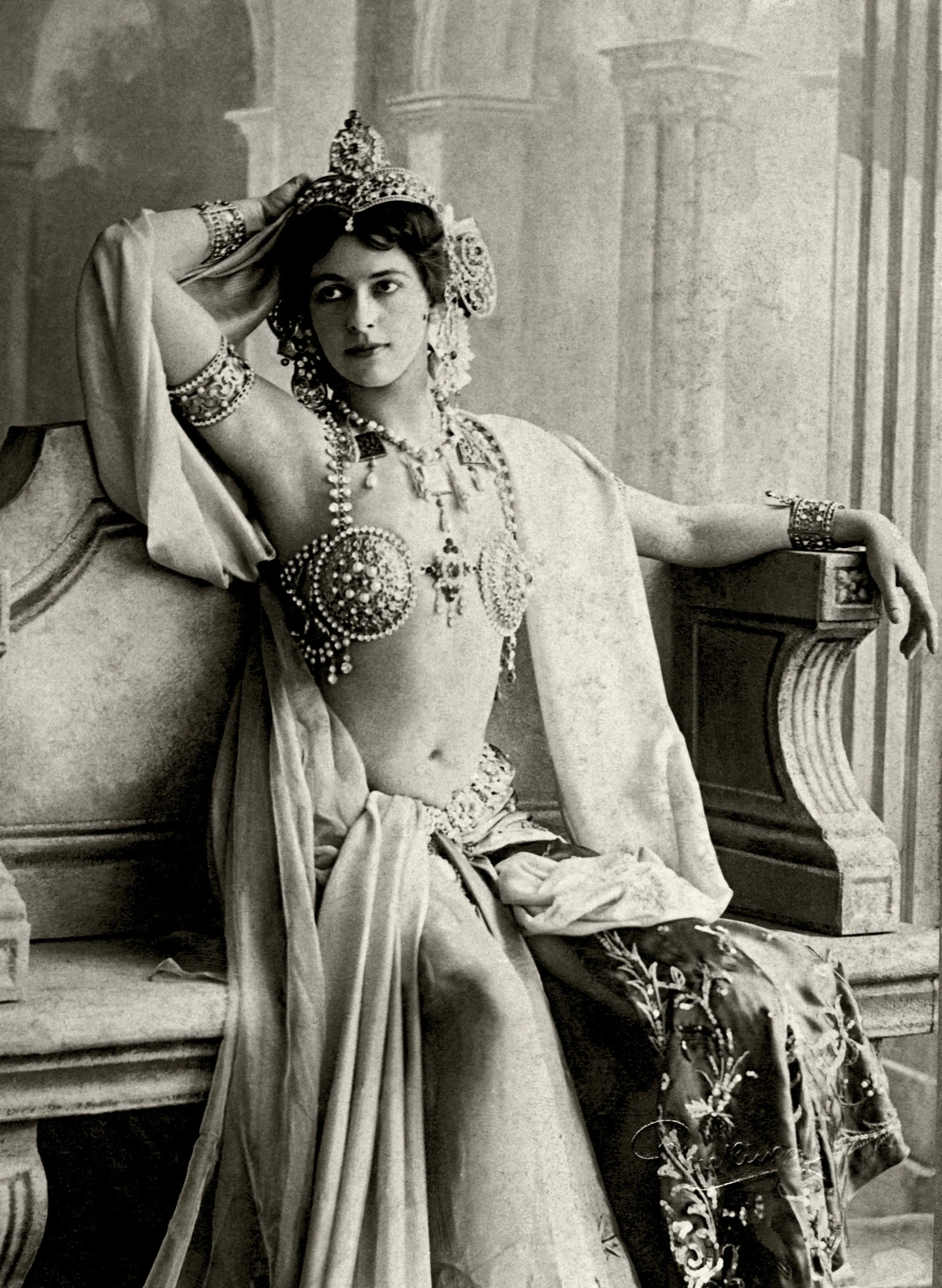 Mata Hari's bejeweled bra