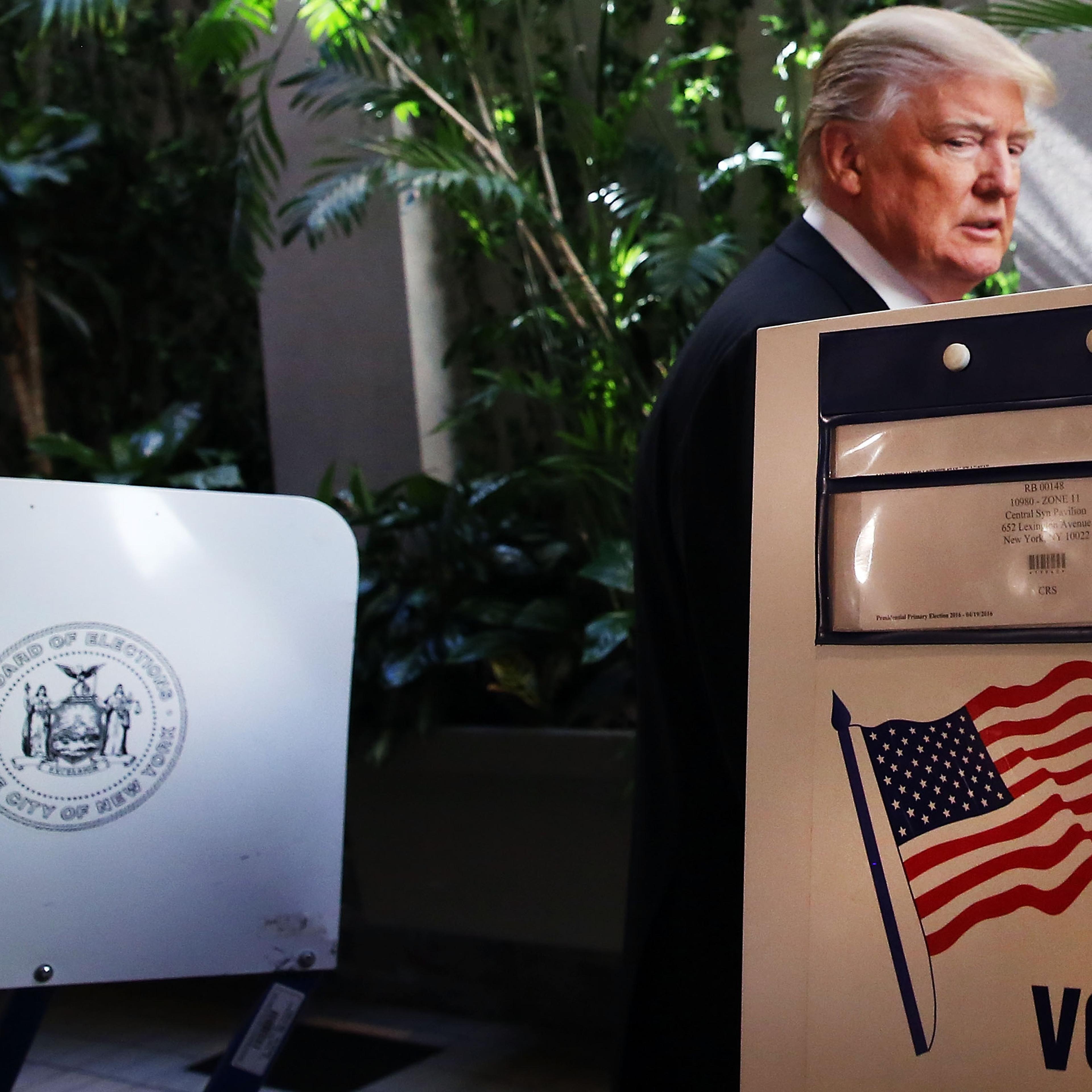 Donald Trump Campaigns In New York City On Day Of State's Primary