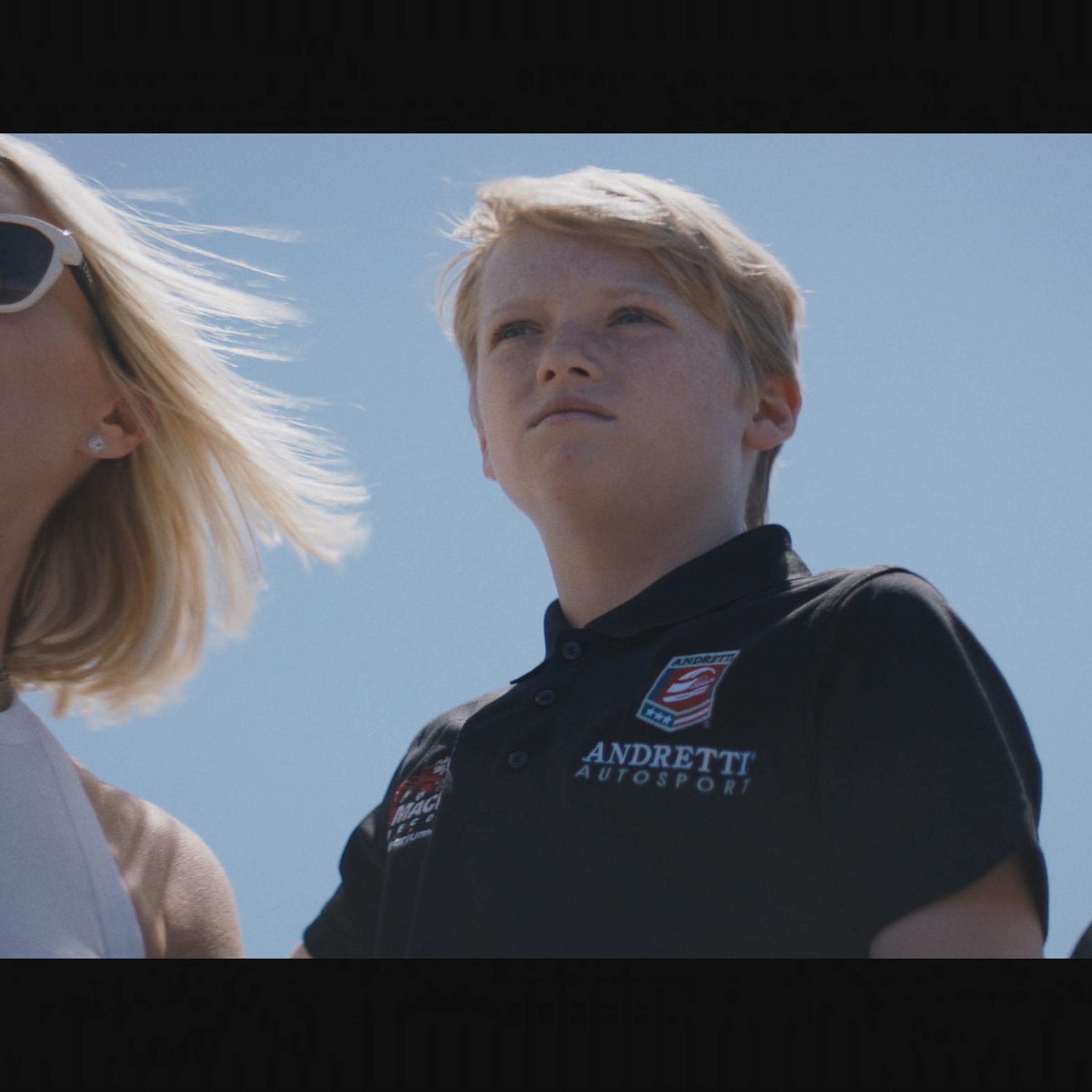 Susie Wheldon (left) and her sons, Sebastian and Oliver. The Wheldon boys have followed their late father, two-time Indy 500 champ Dan Wheldon, into racing.