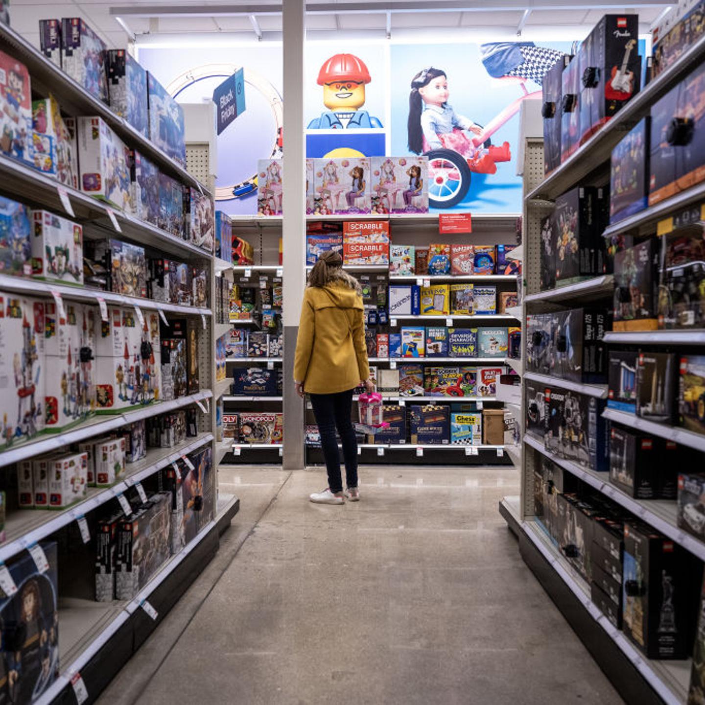 Shoppers At A Target On Black Friday