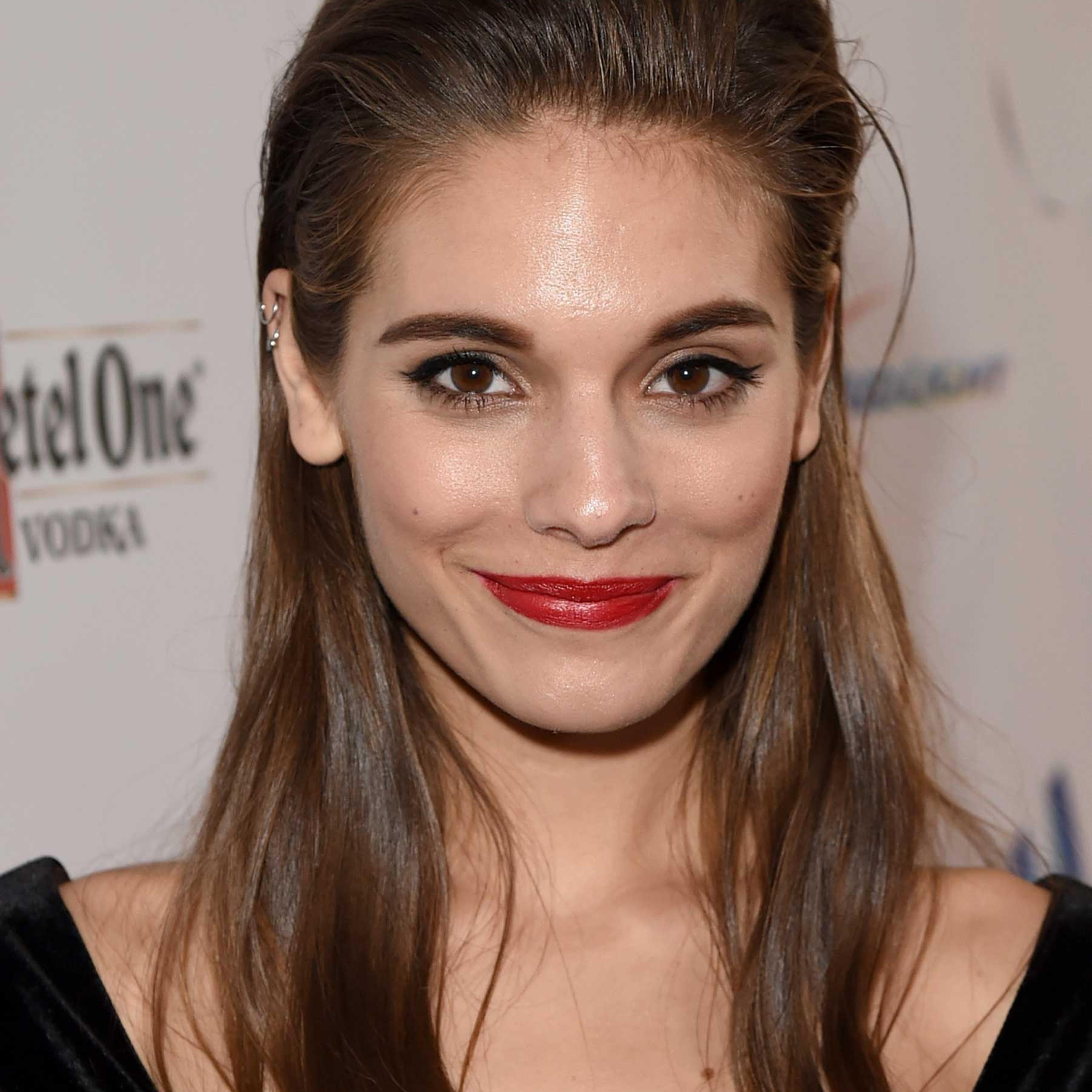 Actress Caitlin Stasey attends the 25th Annual GLAAD Media Awards at The Beverly Hilton Hotel in Los Angeles on April 12, 2014.