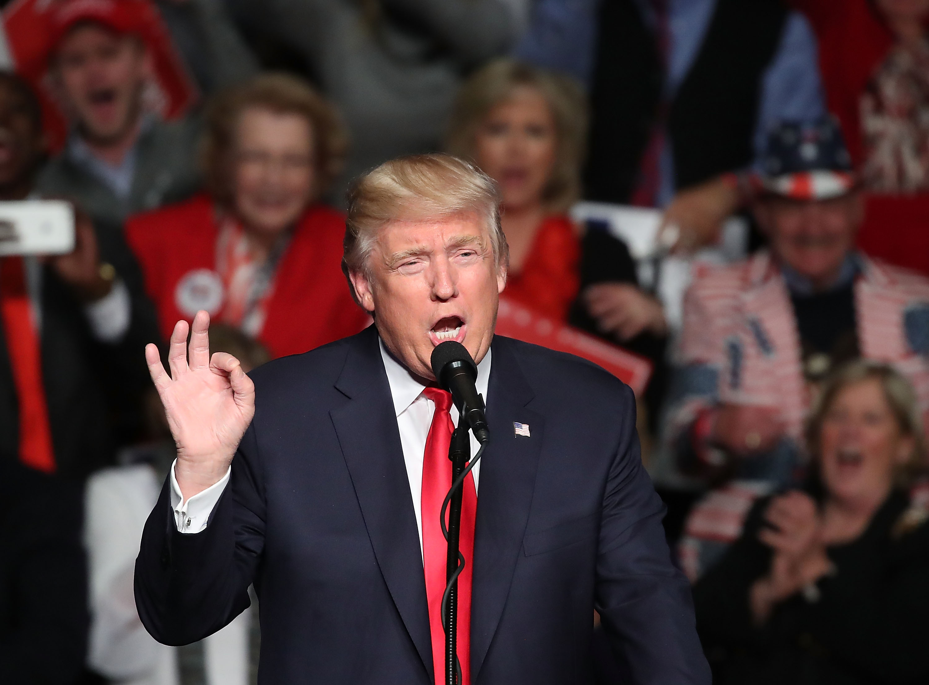 President Elect Donald Trump Holds Victory Rally In Pennsylvania