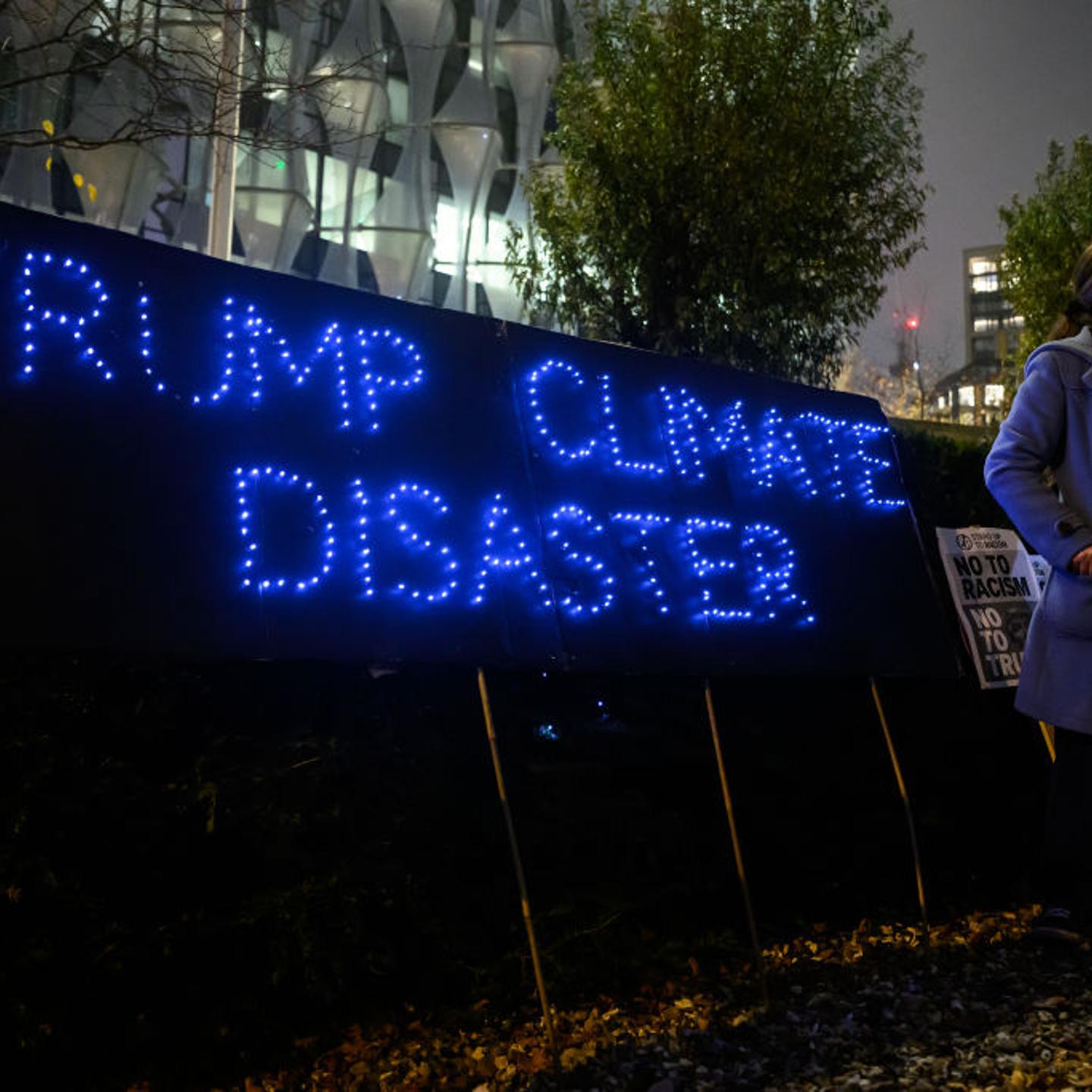 Protest Against A Trump Presidency At The US Embassy