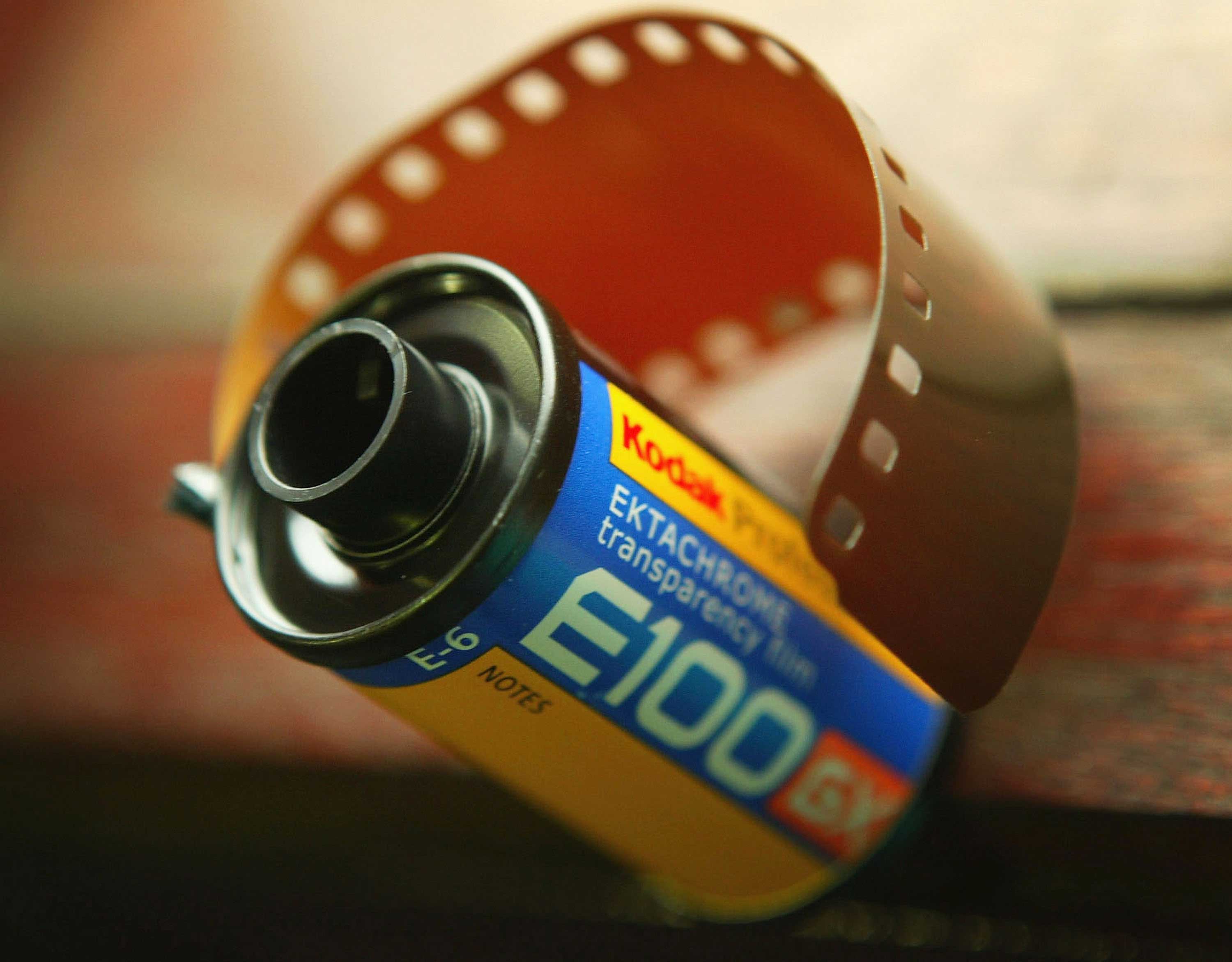 A roll of Koday's Ektachrome film.