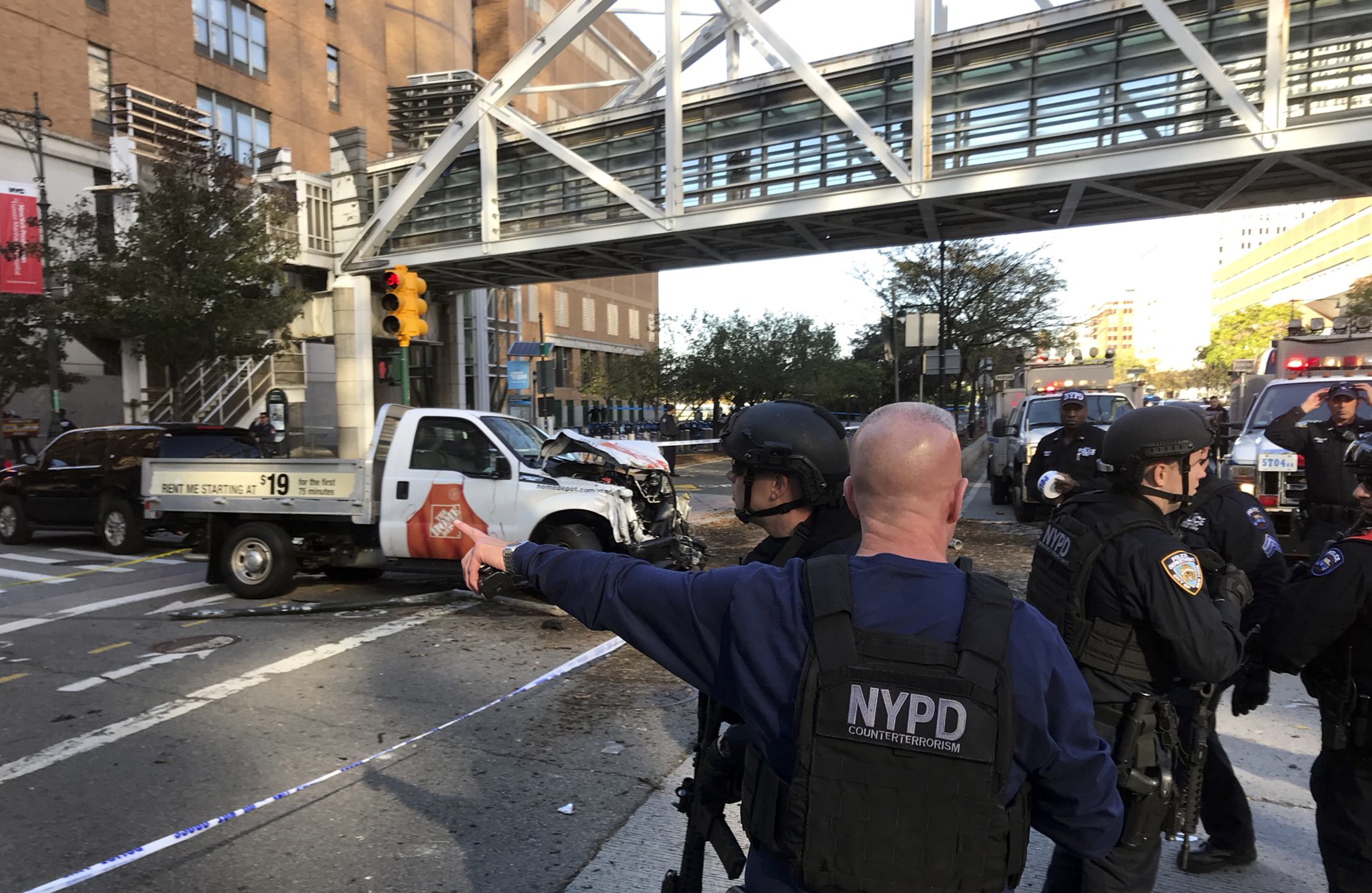 APTOPIX Manhattan Shooting