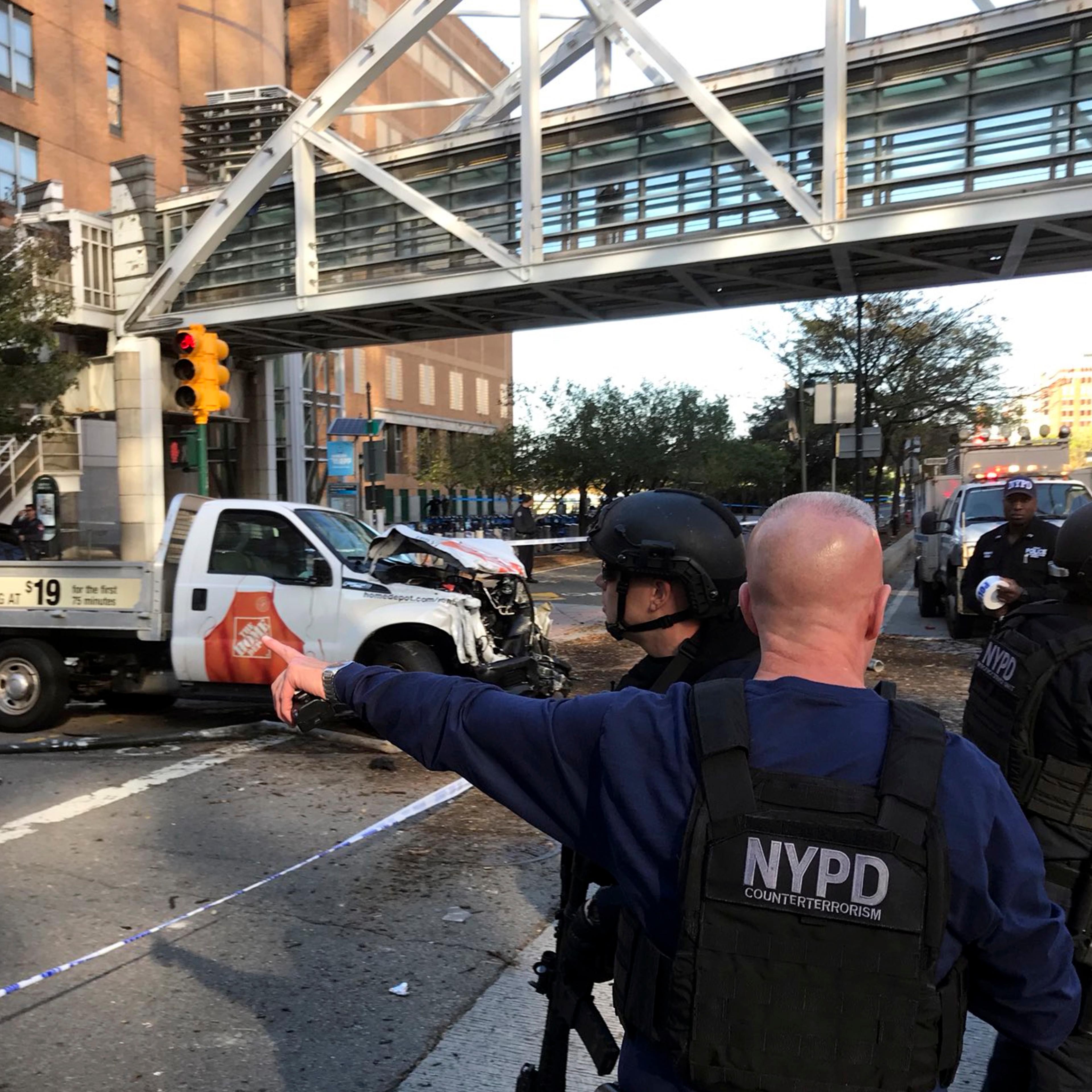 APTOPIX Manhattan Shooting