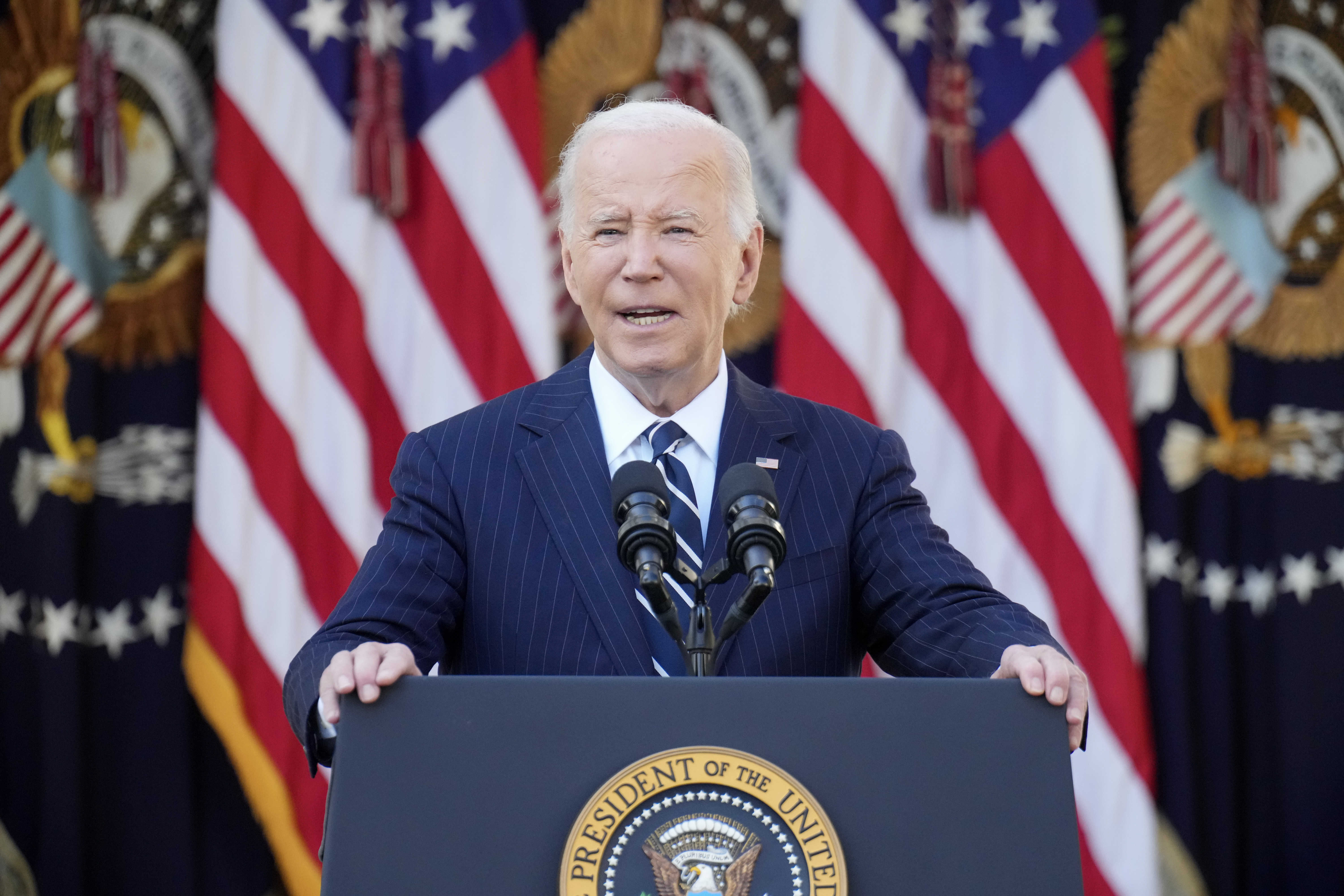 President Biden Delivers Remarks In The Rose Garden After Election Of Donald Trump