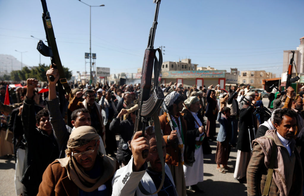 Yemen's Houthi supporters Rally Against Israel, U.S. And UK