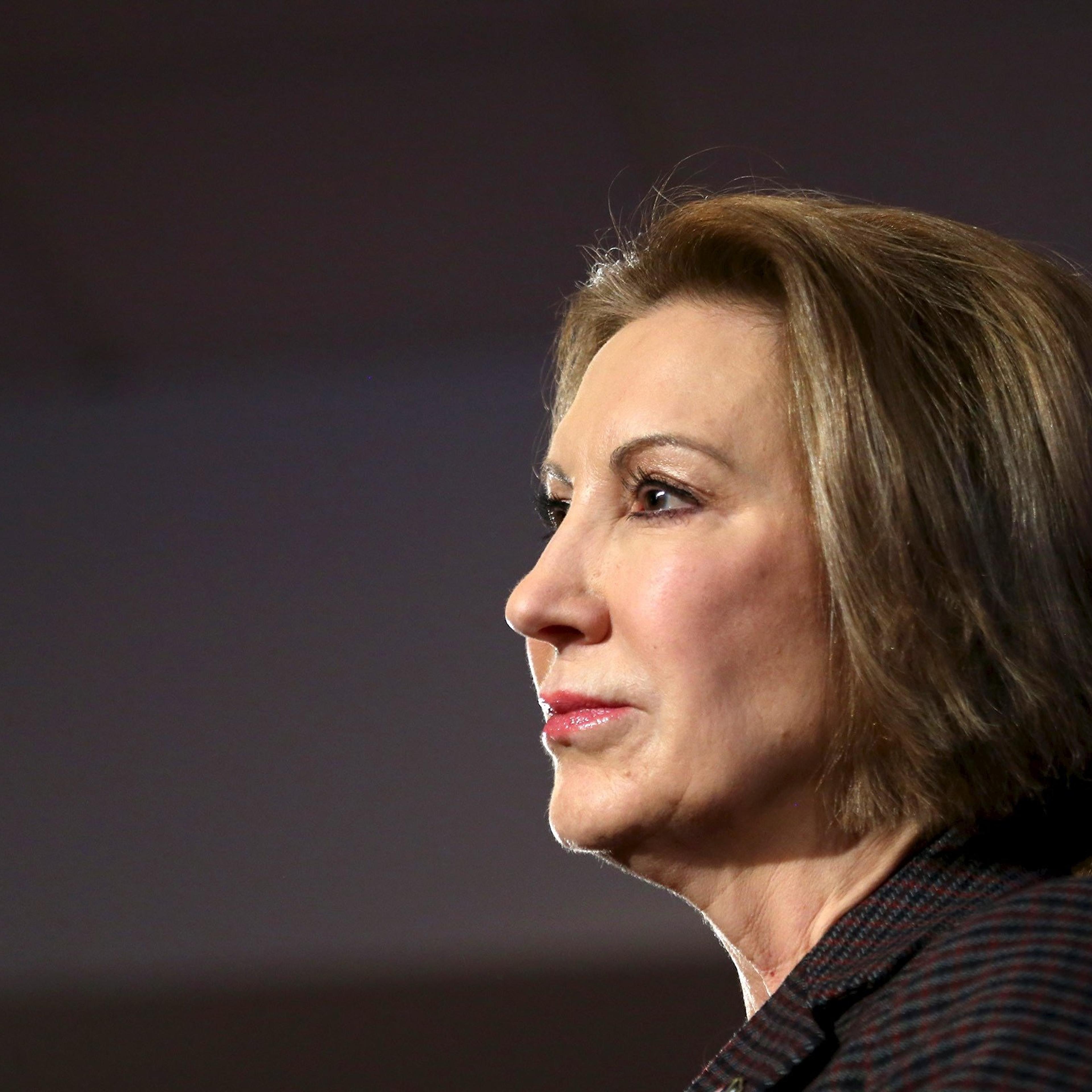File photo of U.S. Republican presidential candidate Carly Fiorina listening to a question at the New Hampshire GOP's FITN Presidential town hall in Nashua.