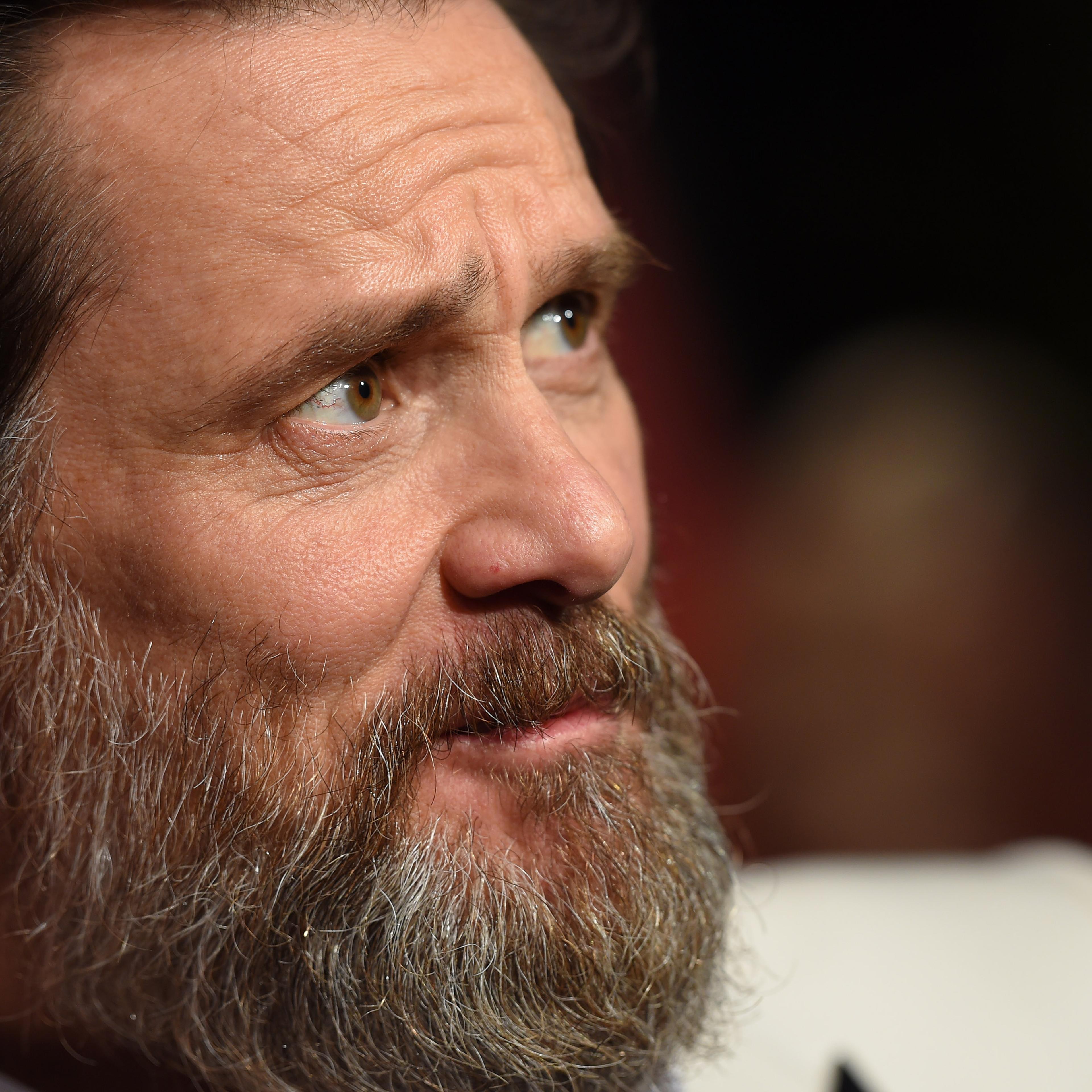 Actor Jim Carrey arrives at LACMA's 50th Anniversary Gala at LACMA on April 18, 2015 in Los Angeles.