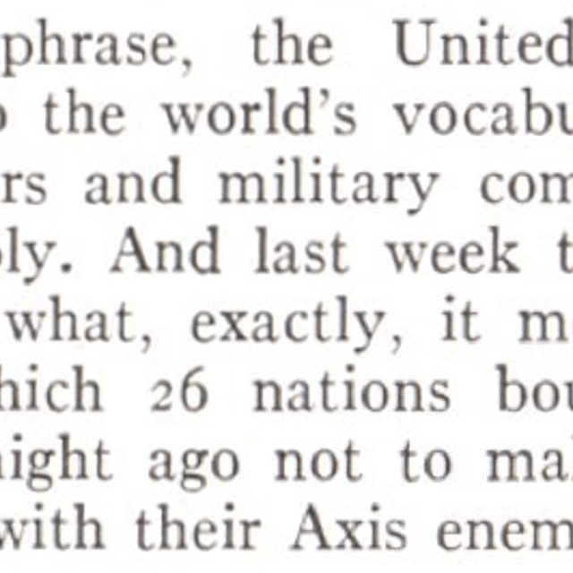 united nations - Jan. 19, 1942