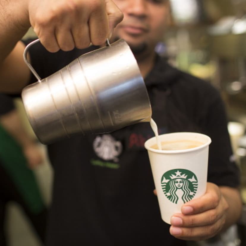 Operations Inside A Starbucks Corp. Coffee Shop
