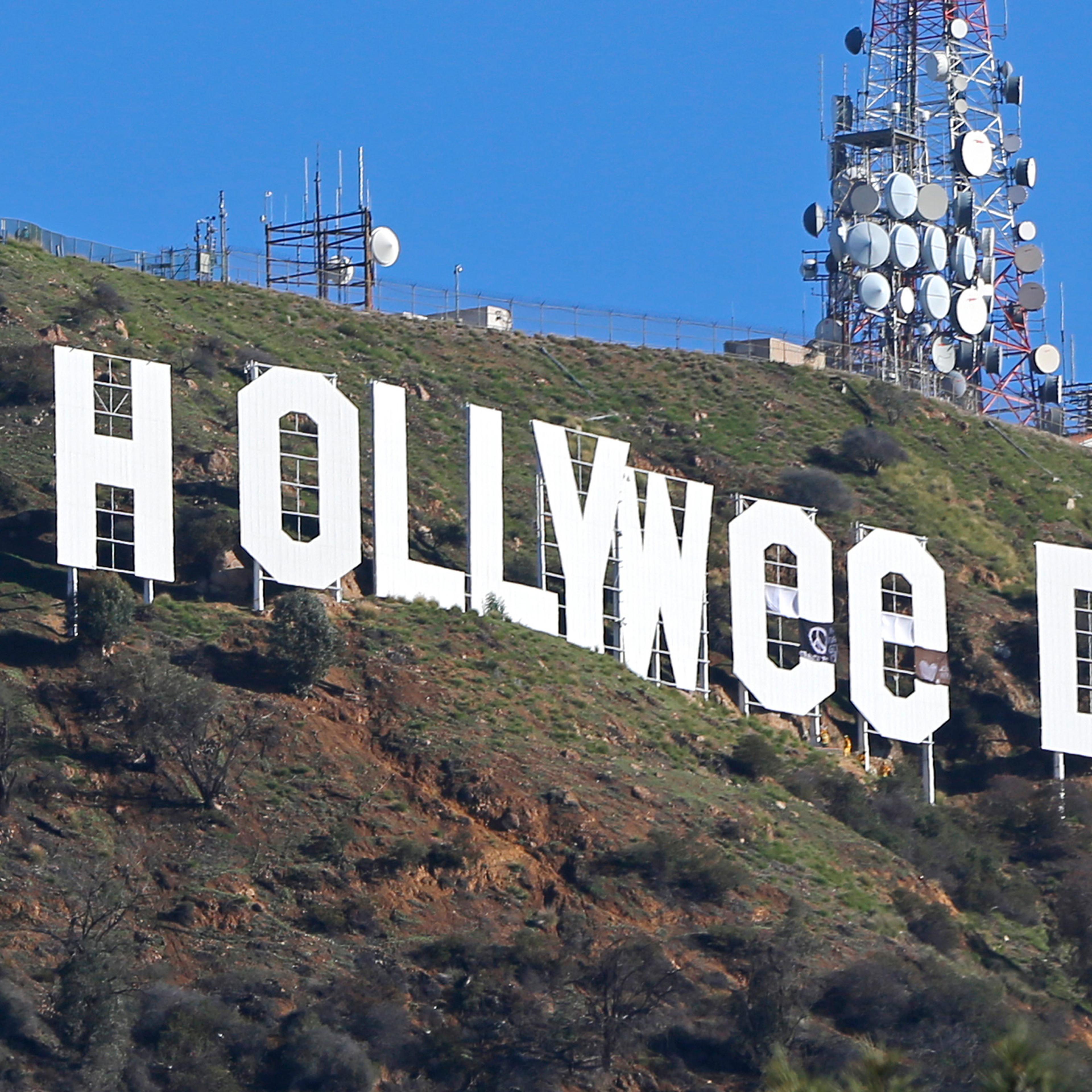 Hollywood Sign Vandalized