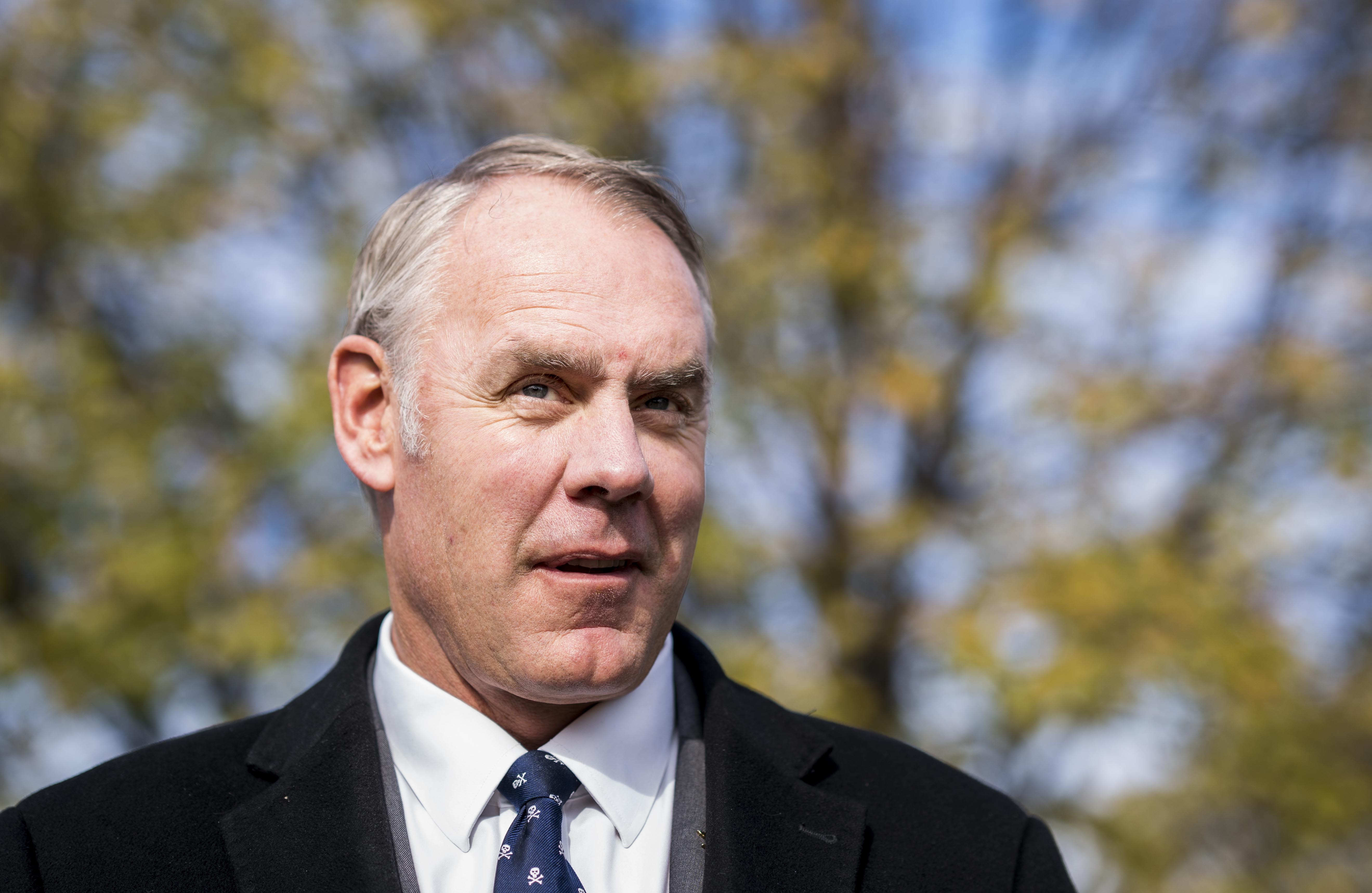 Secretary of the Interior Ryan Zinke,  General Robert Neller, Commandant of the U. S. Marine Corps, Philanthropist David Rubenstein