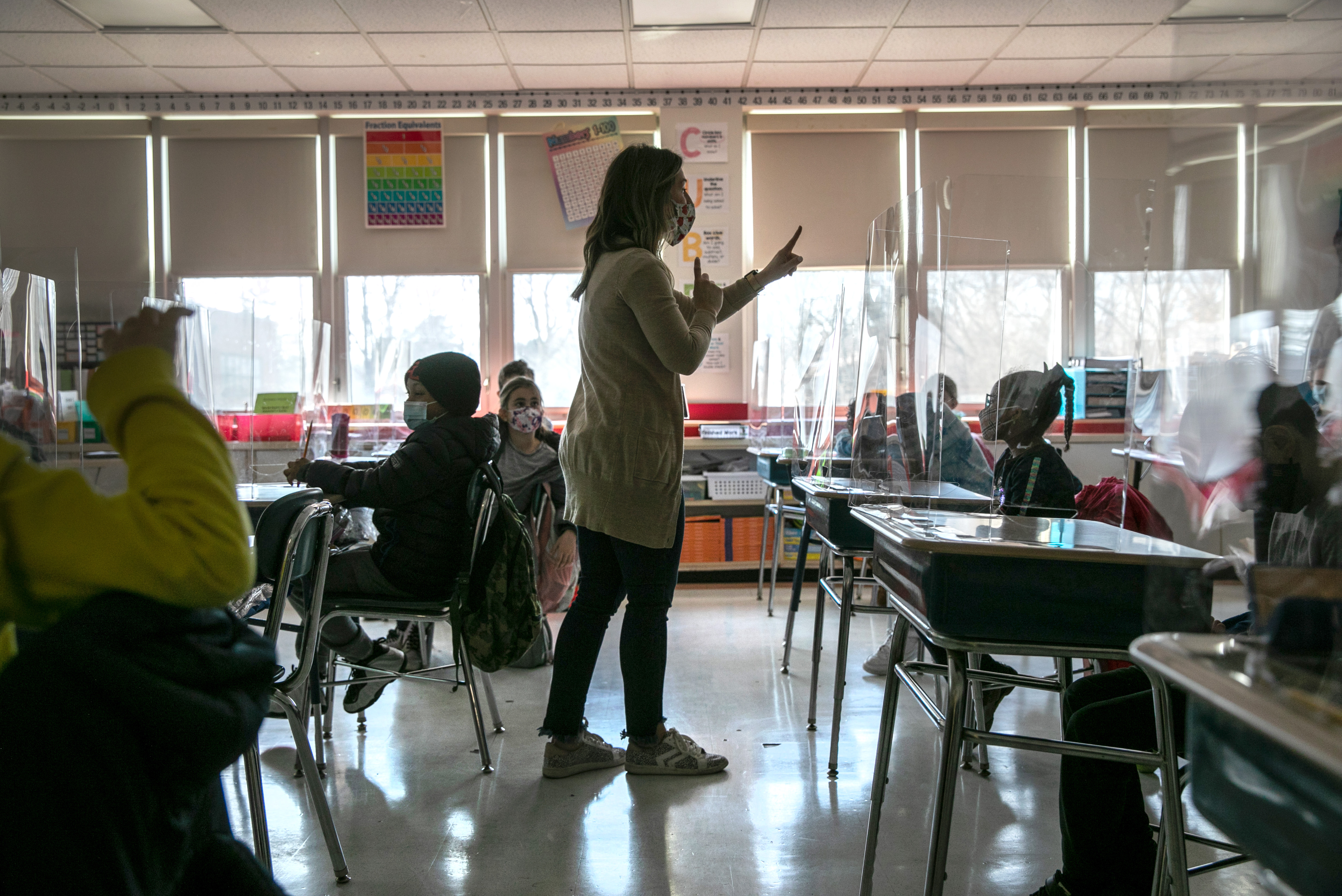 Students Return To Classrooms Full Time As Pandemic Restrictions Ease