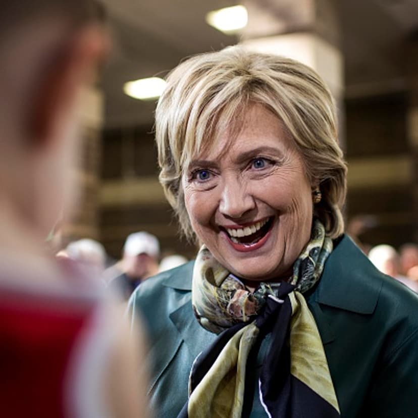 Former Secretary of State Hillary Clinton speaks to voters at a town hall meeting in Davenport, Iowa on Tuesday October 6, 2015.