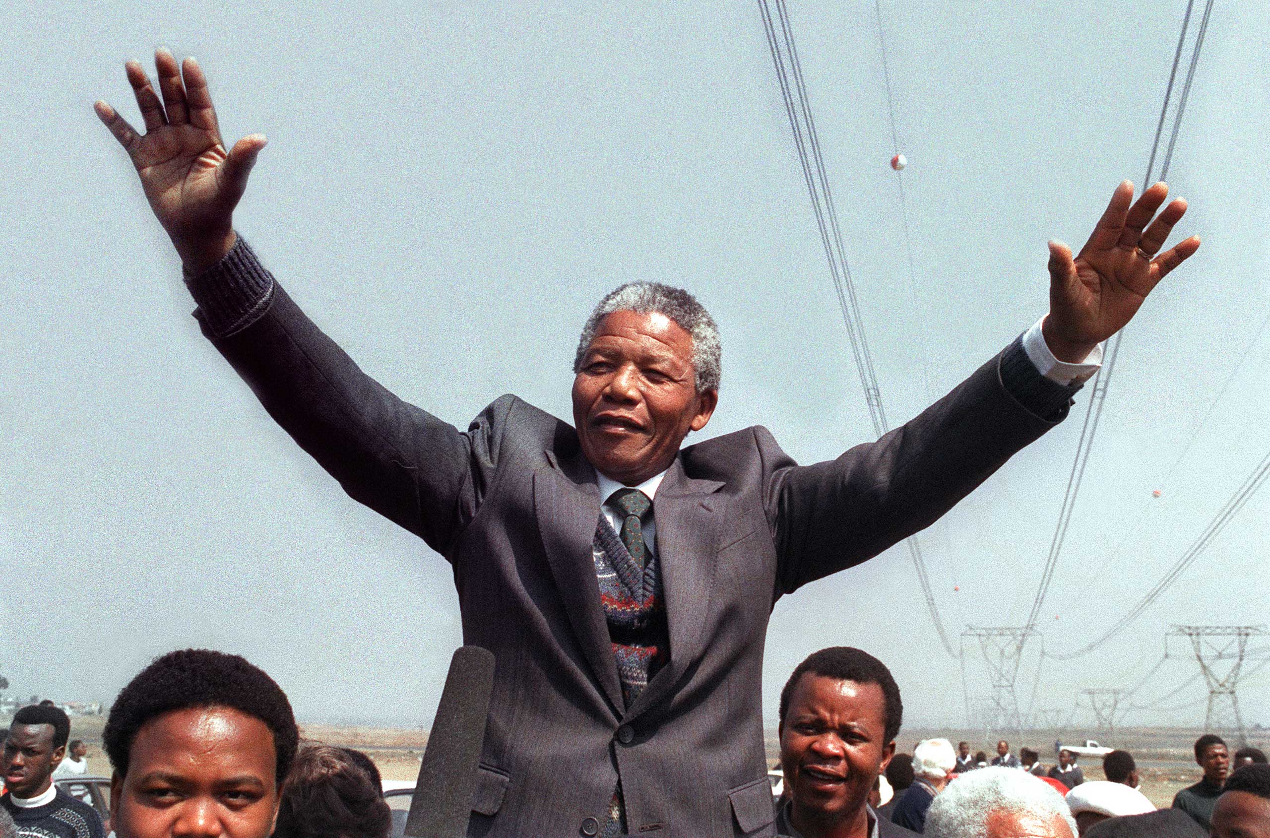 BIO-MANDELA SALUTES-SQUATTER CAMP