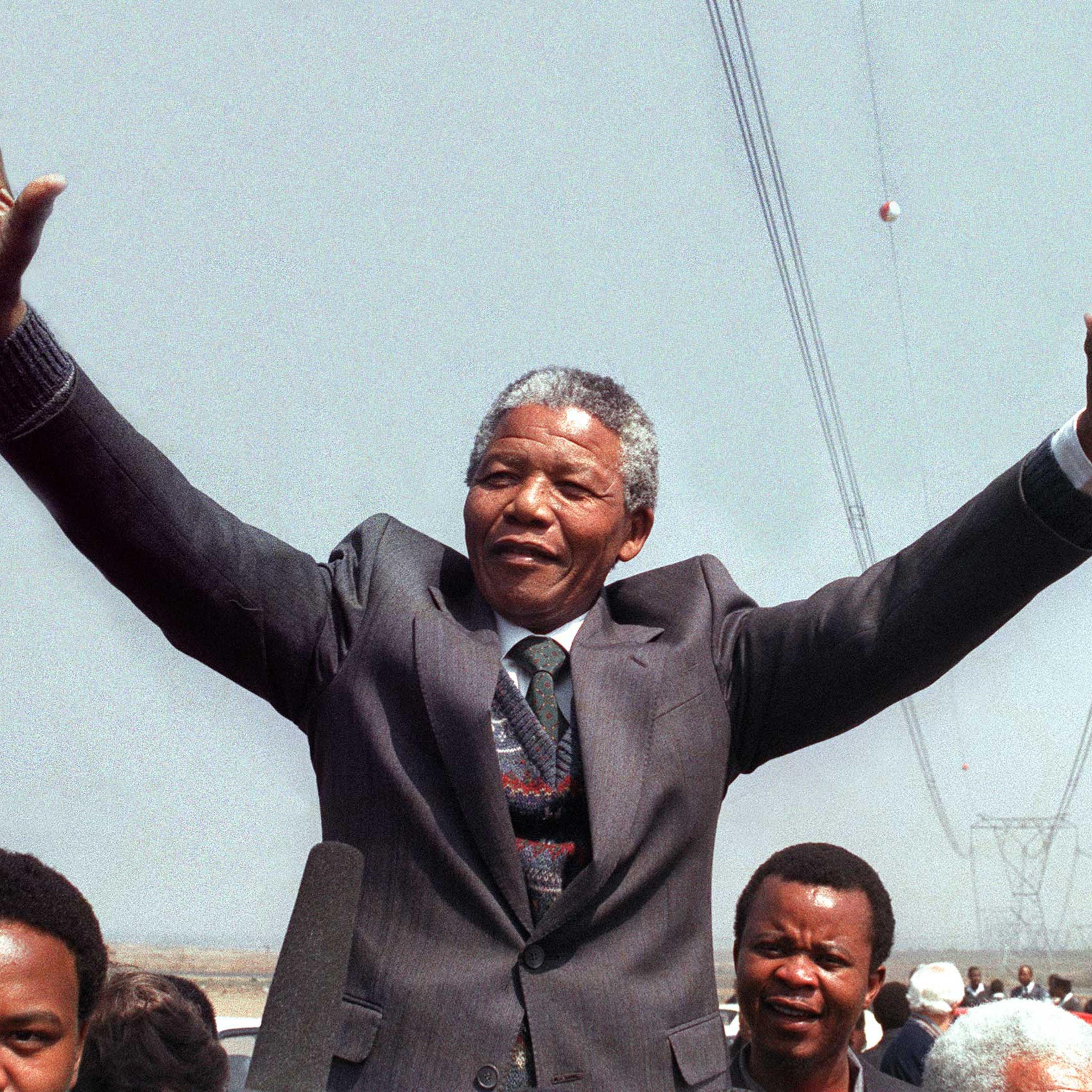 BIO-MANDELA SALUTES-SQUATTER CAMP