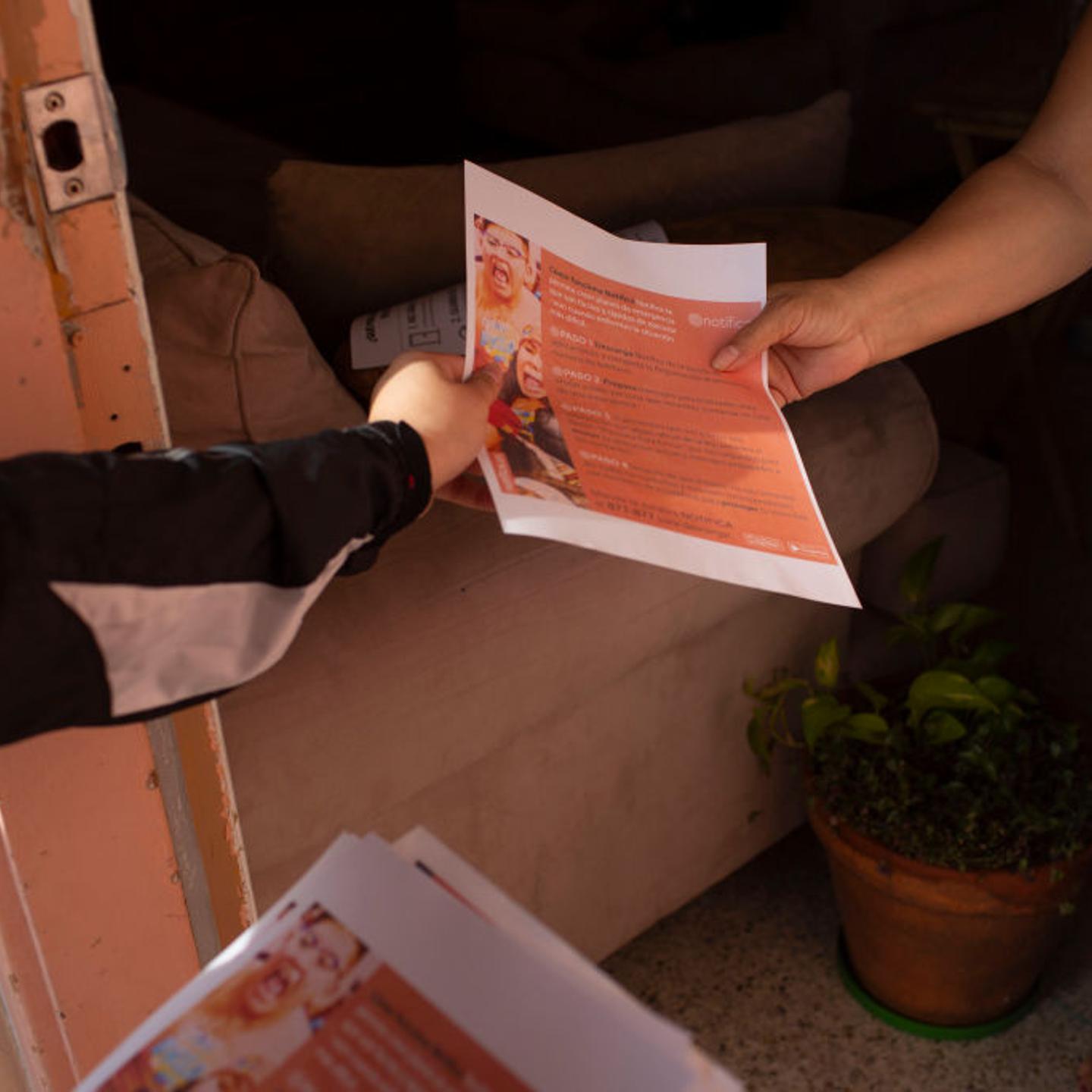 Immigrant Advocates Hand Out Informational Fliers Ahead Of Impending ICE Raids