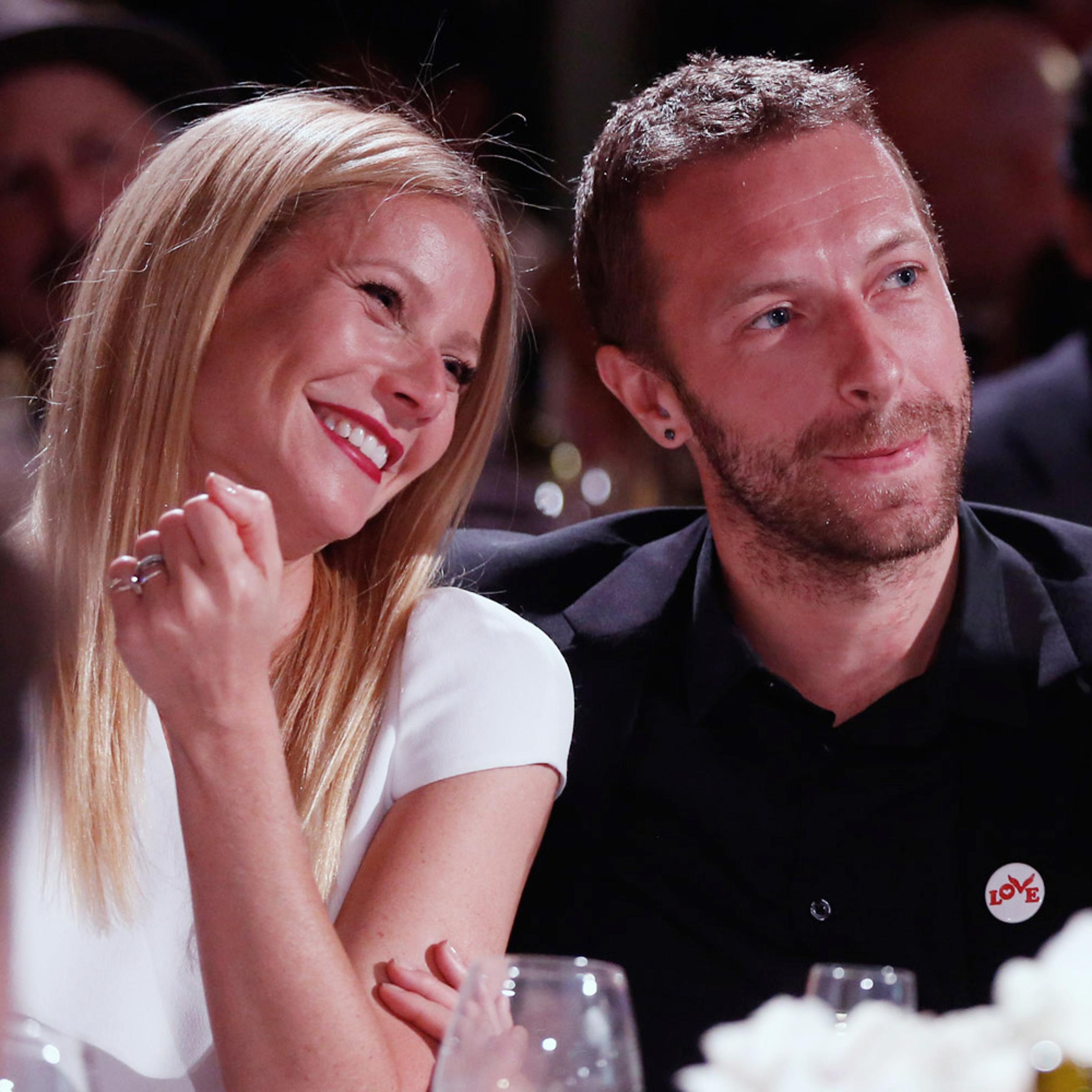 Gwyneth Paltrow, left, and Chris Martin