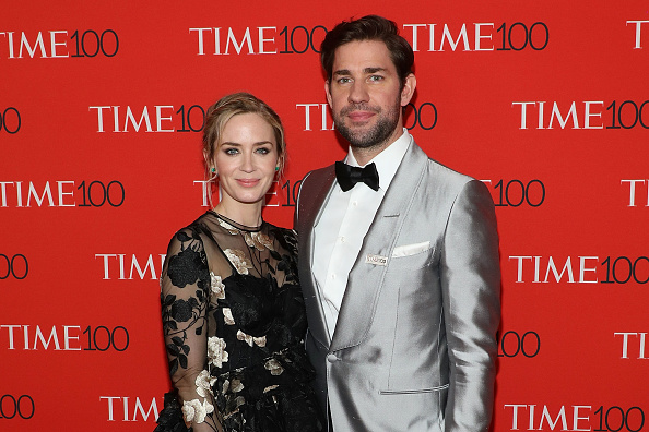 Emily Blunt and John Krasinski attend the 2018 Time 100 Gala at Frederick P. Rose Hall, Jazz at Lincoln Center on April 24, 2018 in New York City.