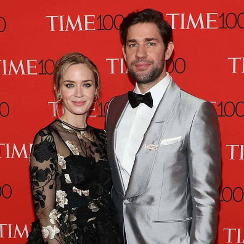 Emily Blunt and John Krasinski attend the 2018 Time 100 Gala at Frederick P. Rose Hall, Jazz at Lincoln Center on April 24, 2018 in New York City.