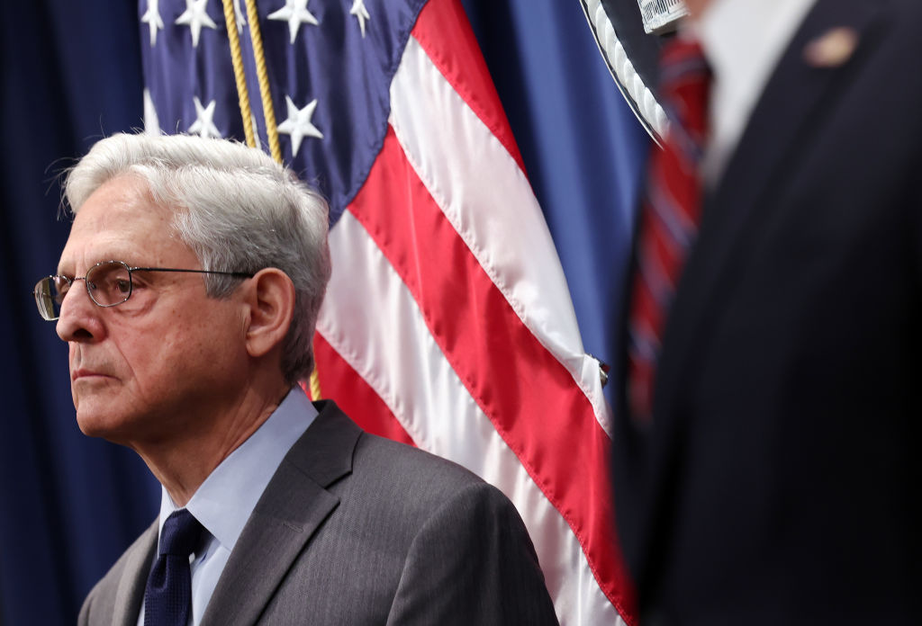 Attorney General Merrick Garland And FBI Director Christopher Wray Announce National Security Cases