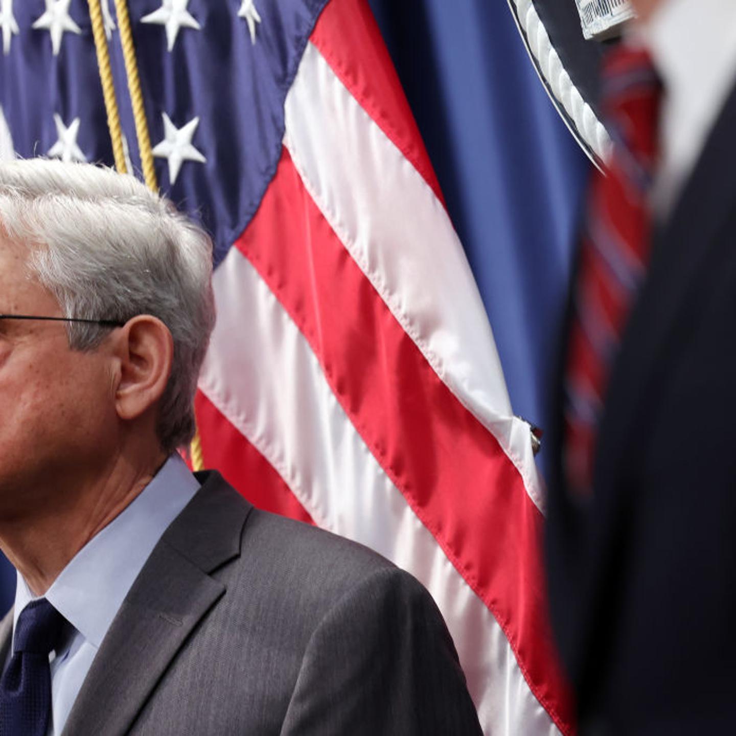 Attorney General Merrick Garland And FBI Director Christopher Wray Announce National Security Cases