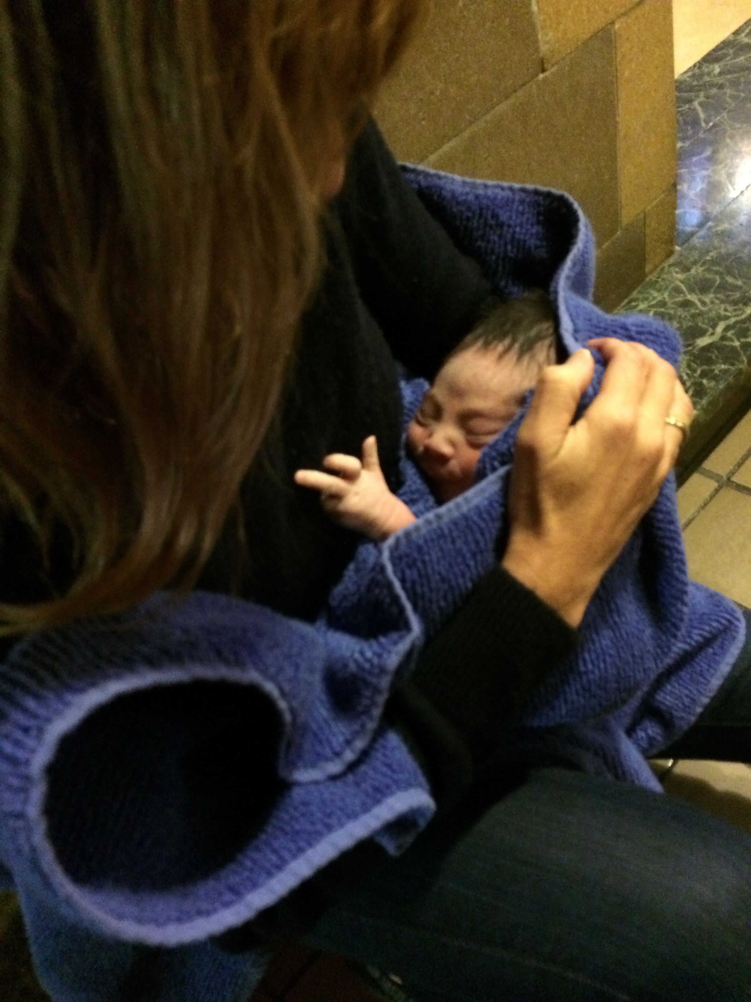 A newborn found at Holy Child Jesus Church, Richmond Hill, NY on Nov. 23, 2015.