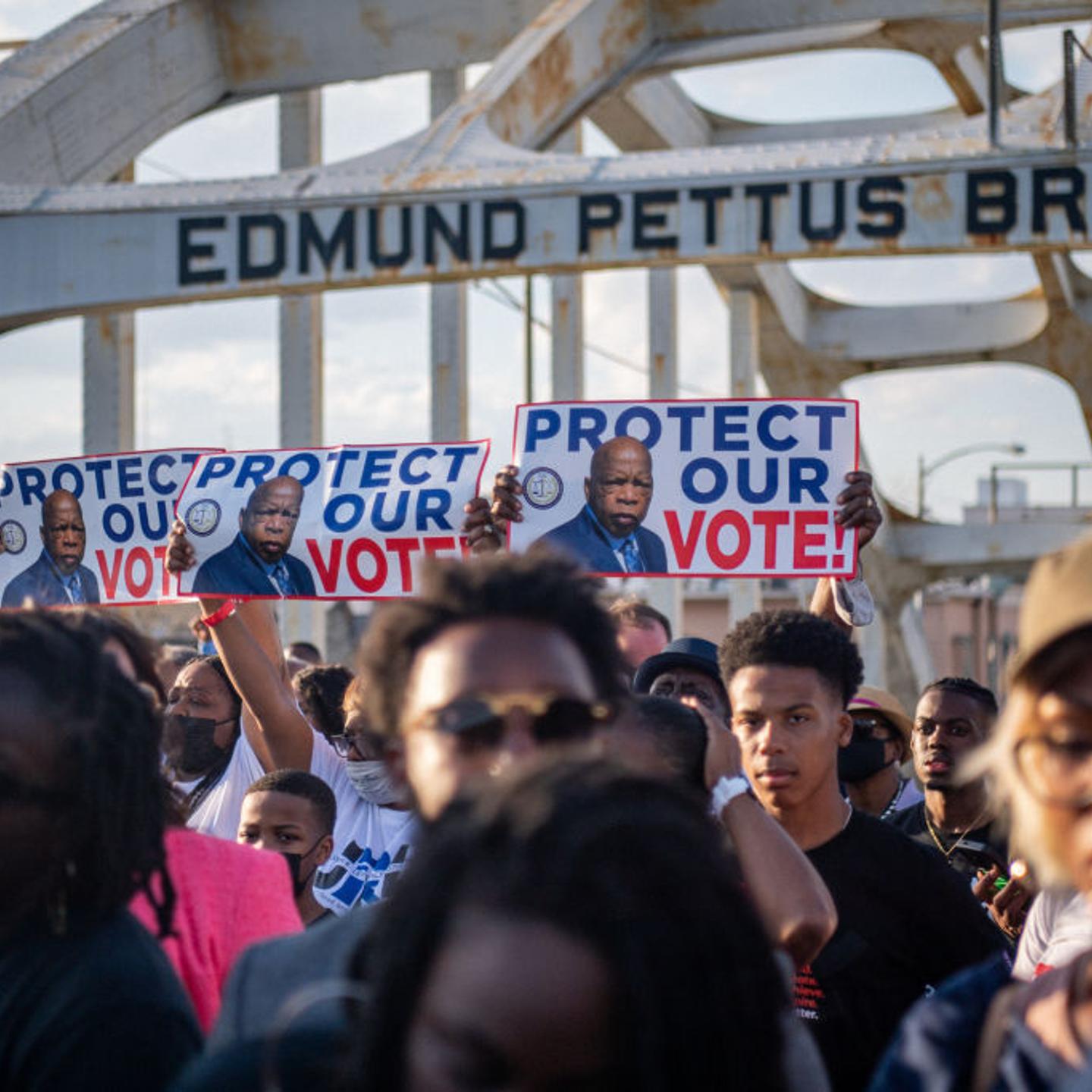 57th Anniversary Of March Across the Edmund Pettus Bridge Remembered In Selma