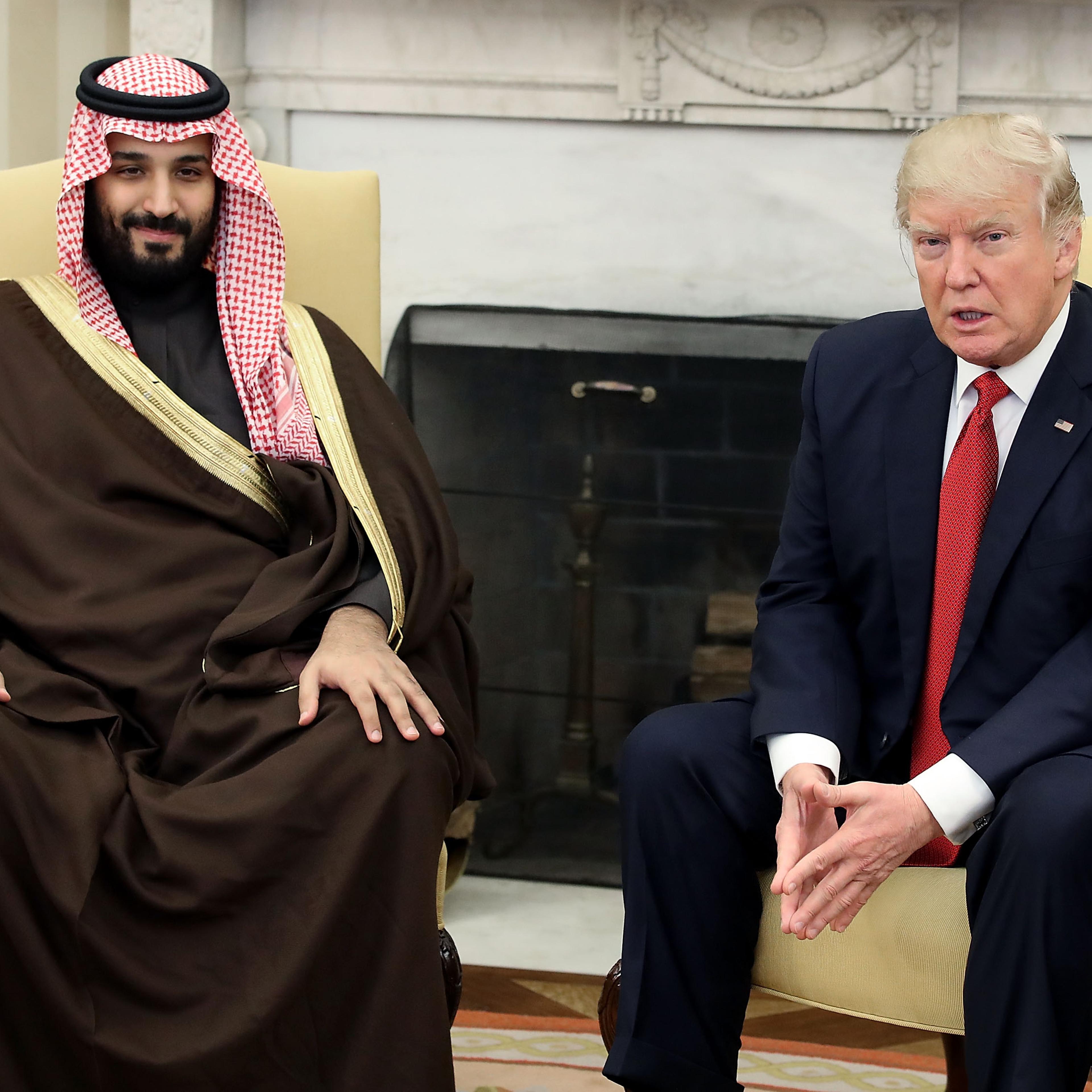Donald Trump Has Lunch With Saudi Deputy Crown Prince And Defense Minister