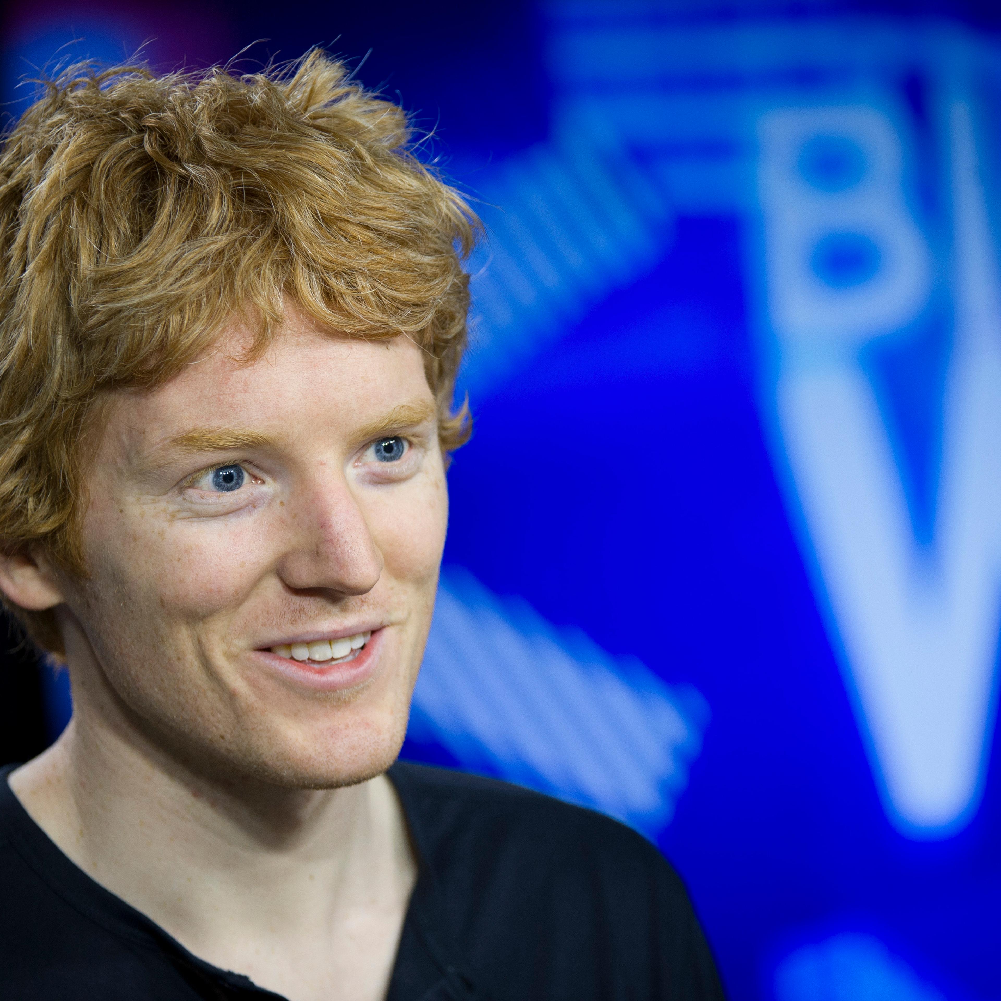 Patrick Collison, co-founder and chief executive officer of Stripe Inc., speaks during a Bloomberg West Television interview in San Francisco, California, on Tuesday, March 18, 2014.