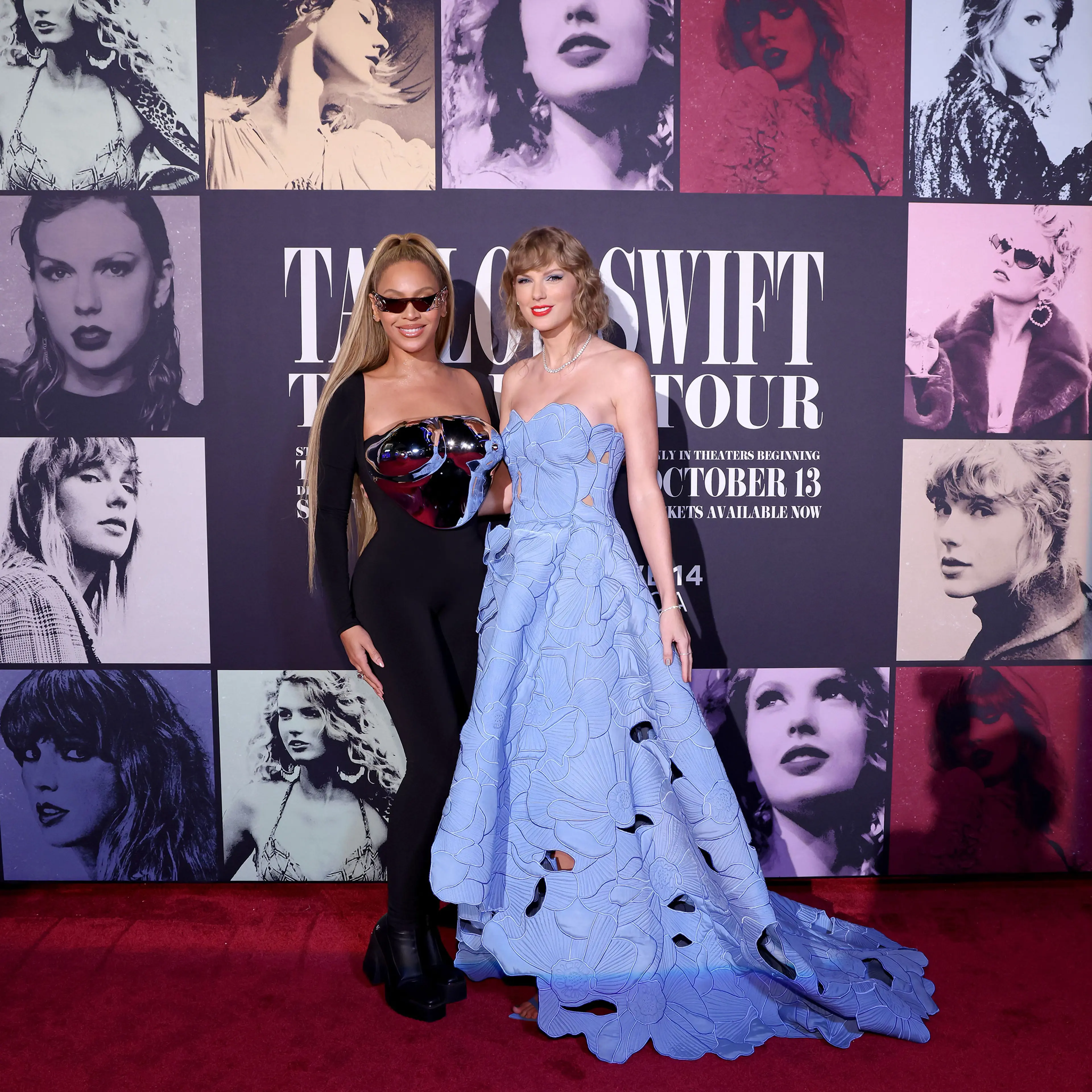 Beyoncé joined Swift in Los Angeles on Oct. 11 for the first screening of her Eras Tour film