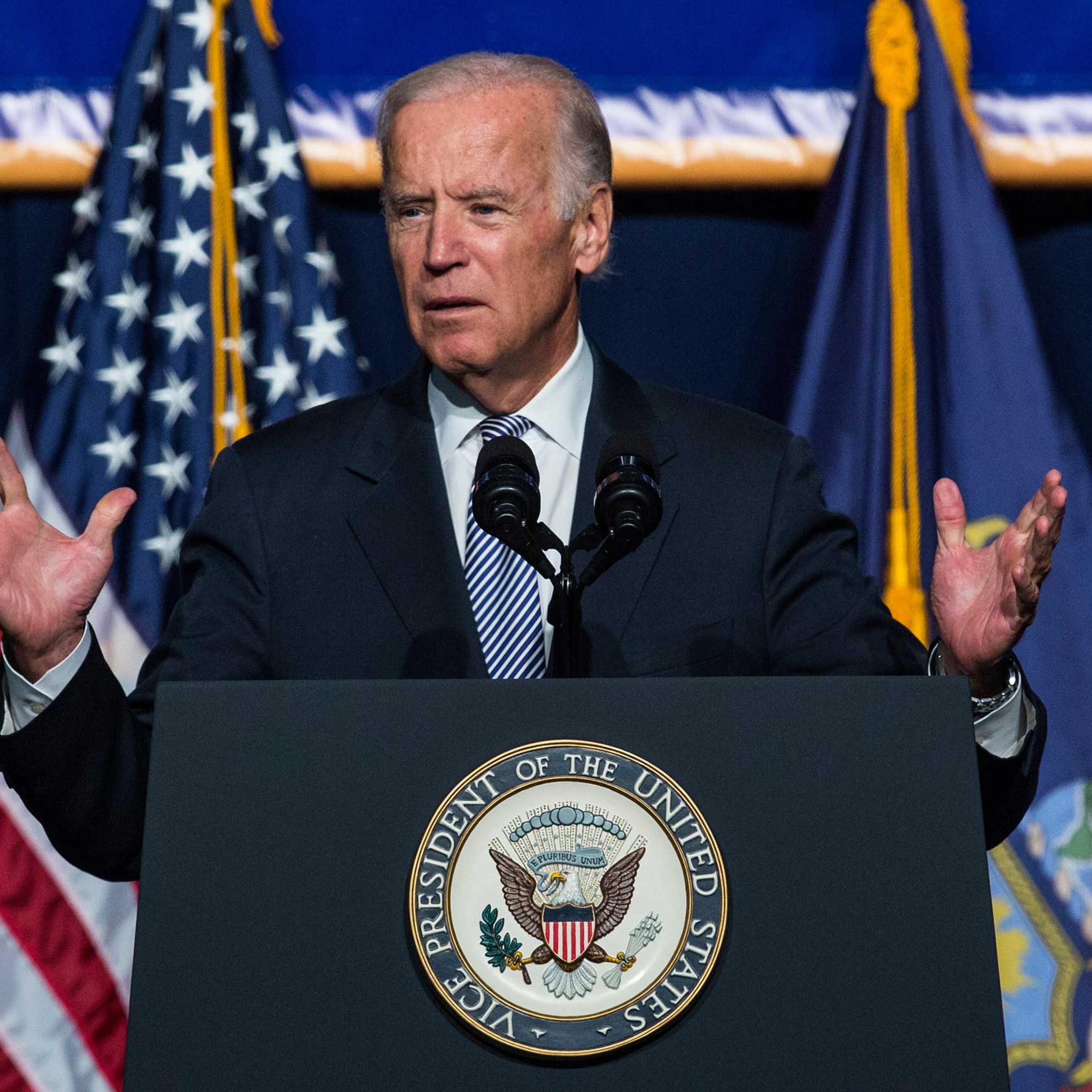 Joe Biden And NY Governor Andrew Cuomo Discuss Economy In New York City