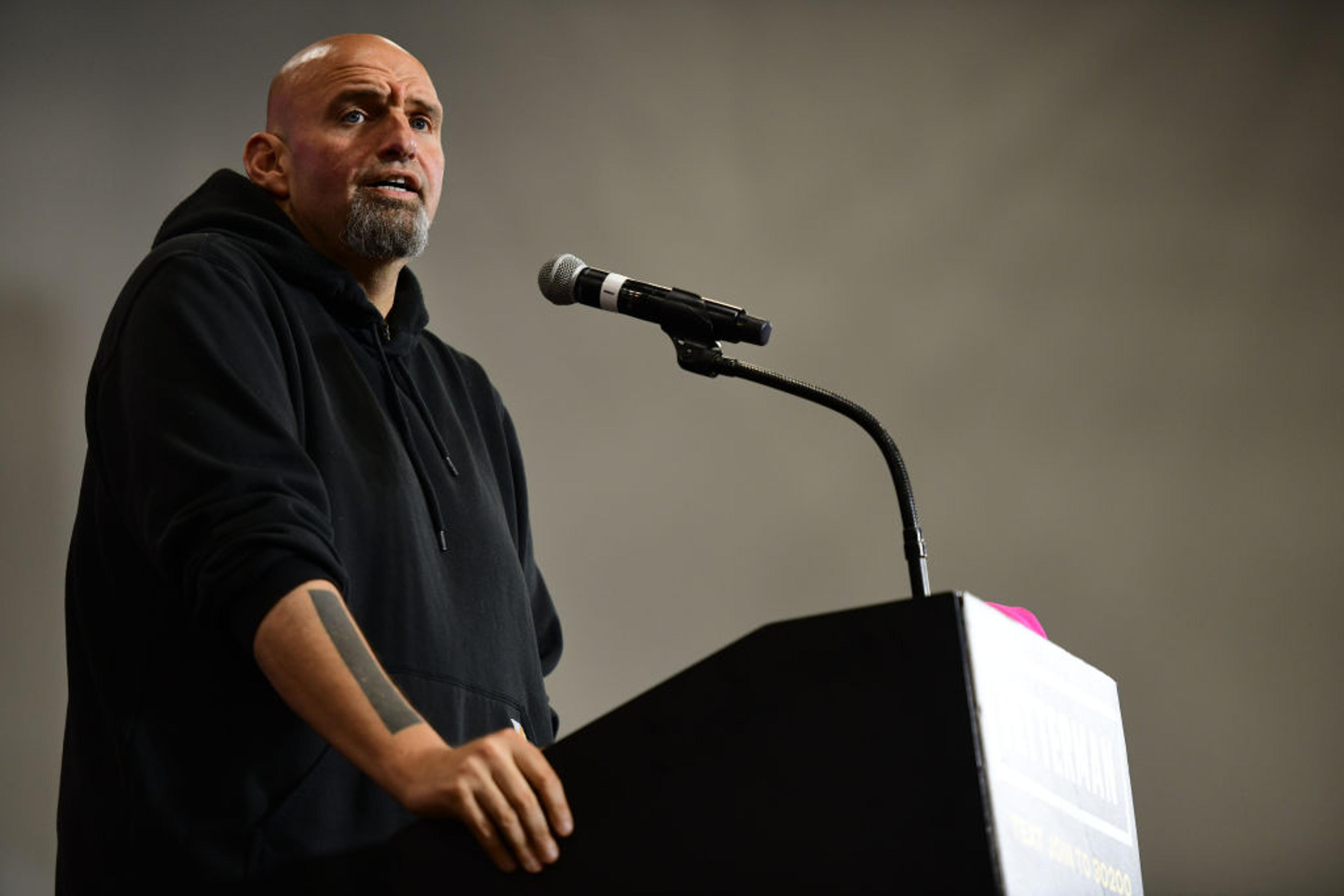 Pennsylvania Senate Candidate John Fetterman Holds Campaign Rally Focusing On Women's Right To Choose