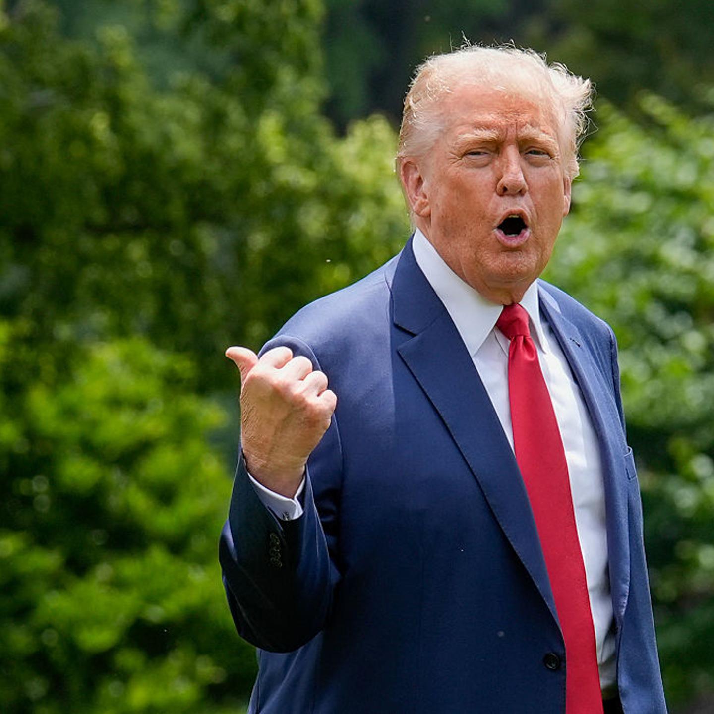 President Trump Returns To White House From Maryland