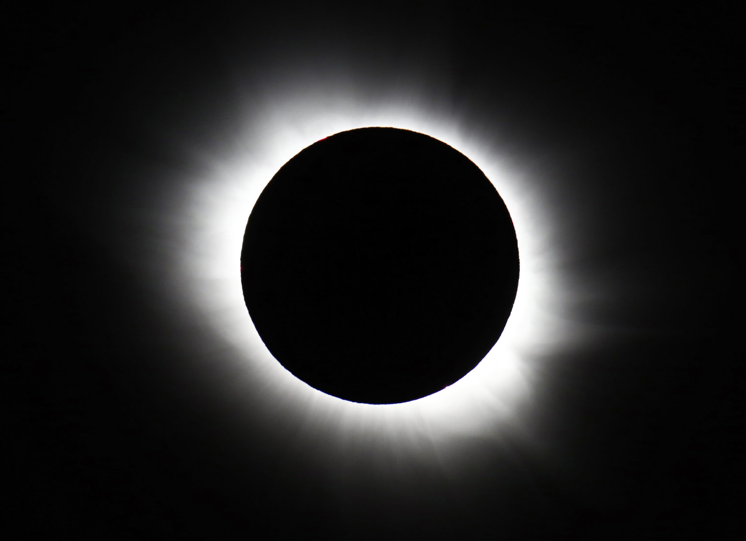 The total solar eclipse seen from Svalbard, Norway on March 20, 2015.