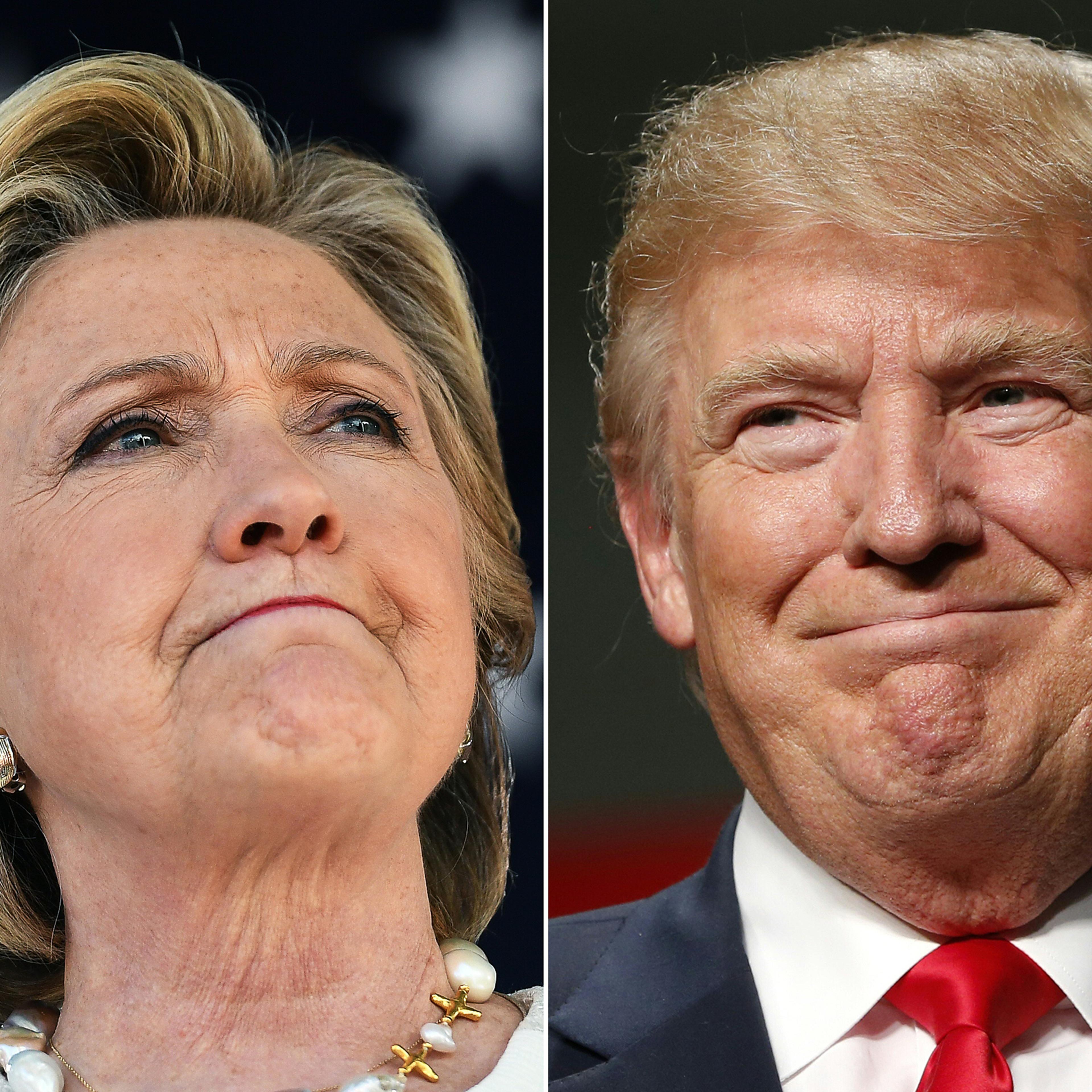 Donald Trump Hillary Clinton 2016 Election