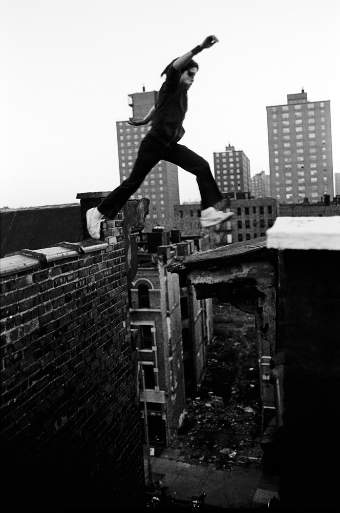 "Ralph Jumps" was made on the first day of an assignment documenting the Bronx, New York for <i>Look</i> magazine the day before it folded in 1977. (Please note: Photographs in the book are not accompanied by caption information and names are omitted to protect the identity of the subjects.)
