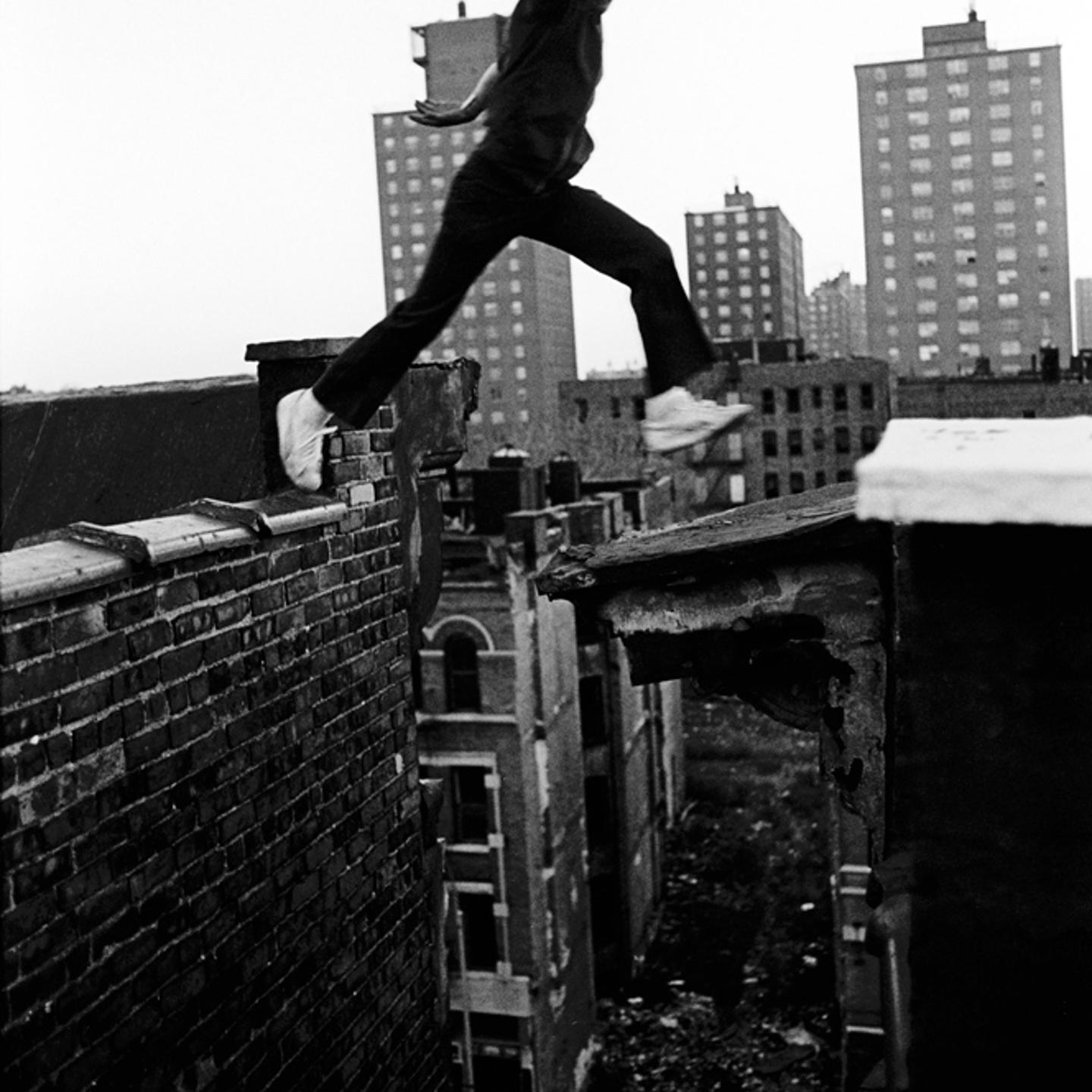 "Ralph Jumps" was made on the first day of an assignment documenting the Bronx, New York for <i>Look</i> magazine the day before it folded in 1977. (Please note: Photographs in the book are not accompanied by caption information and names are omitted to protect the identity of the subjects.)