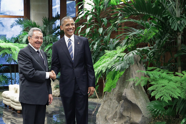 President Obama Meets With Cuban President Raul Castro In Havana