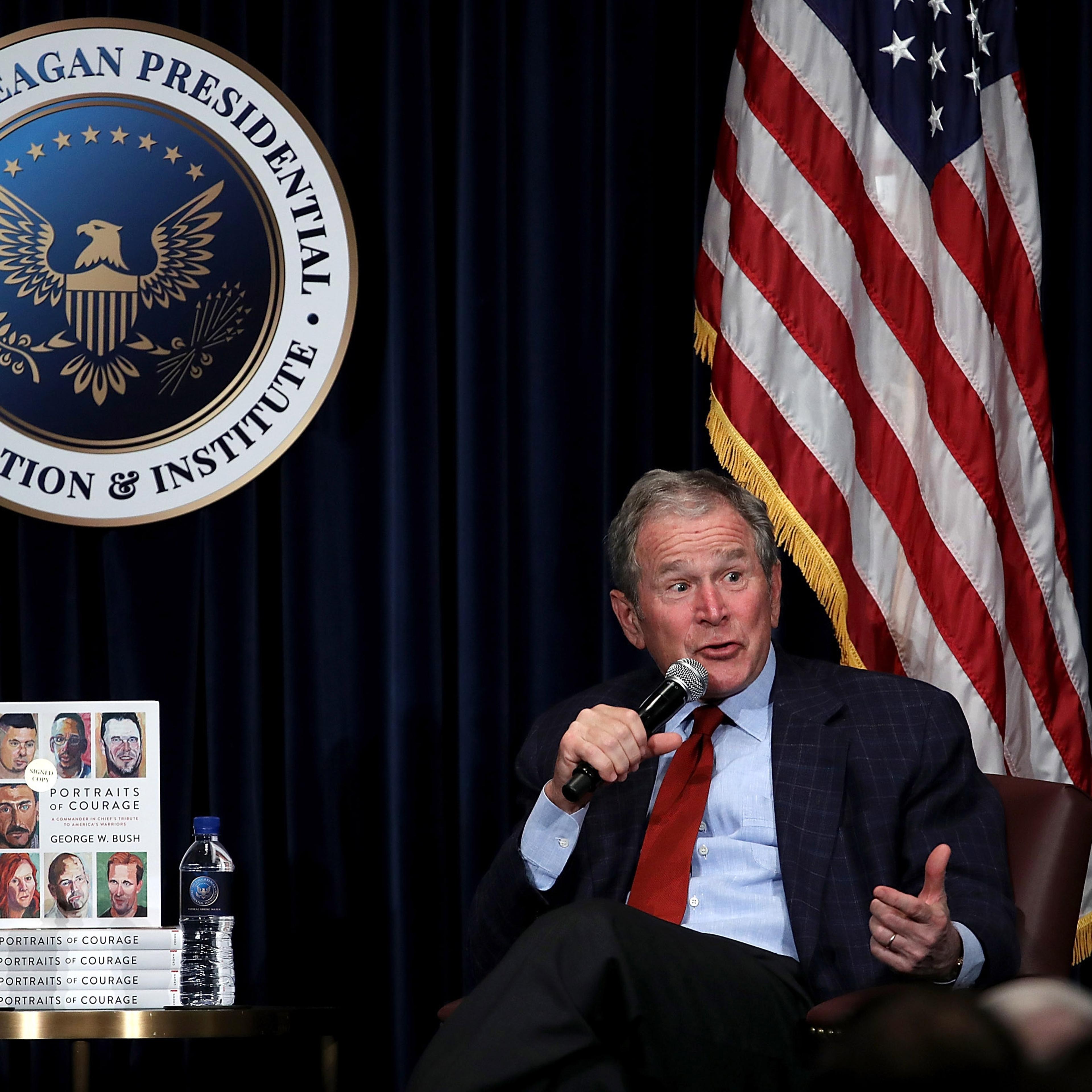 President George W. Bush Discusses His New Book At The Reagan Presidential Library