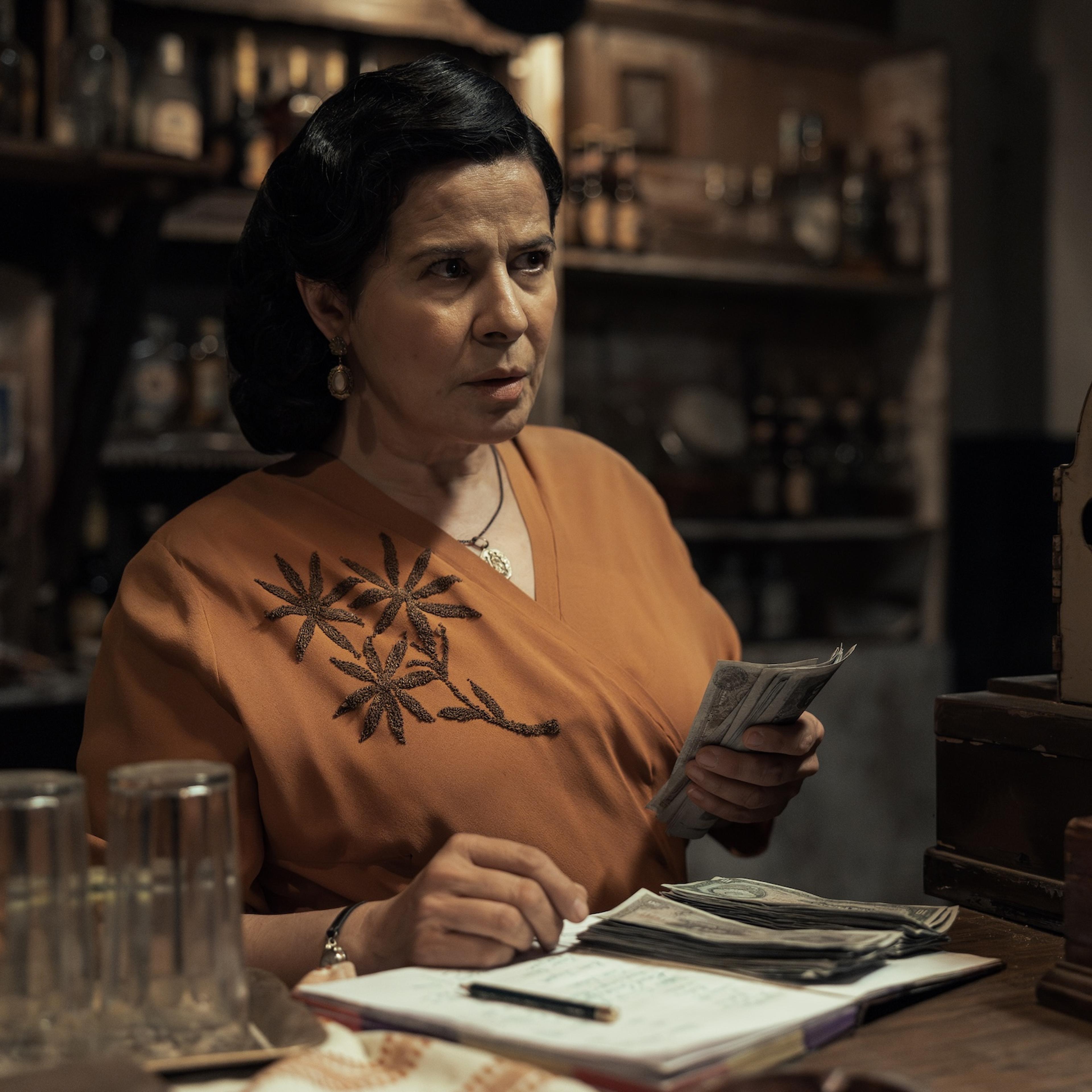 Las Muertas. Arcelia Ramírez as Arcángela in Las Muertas Cr. Juan Rosas / Netflix © 2025