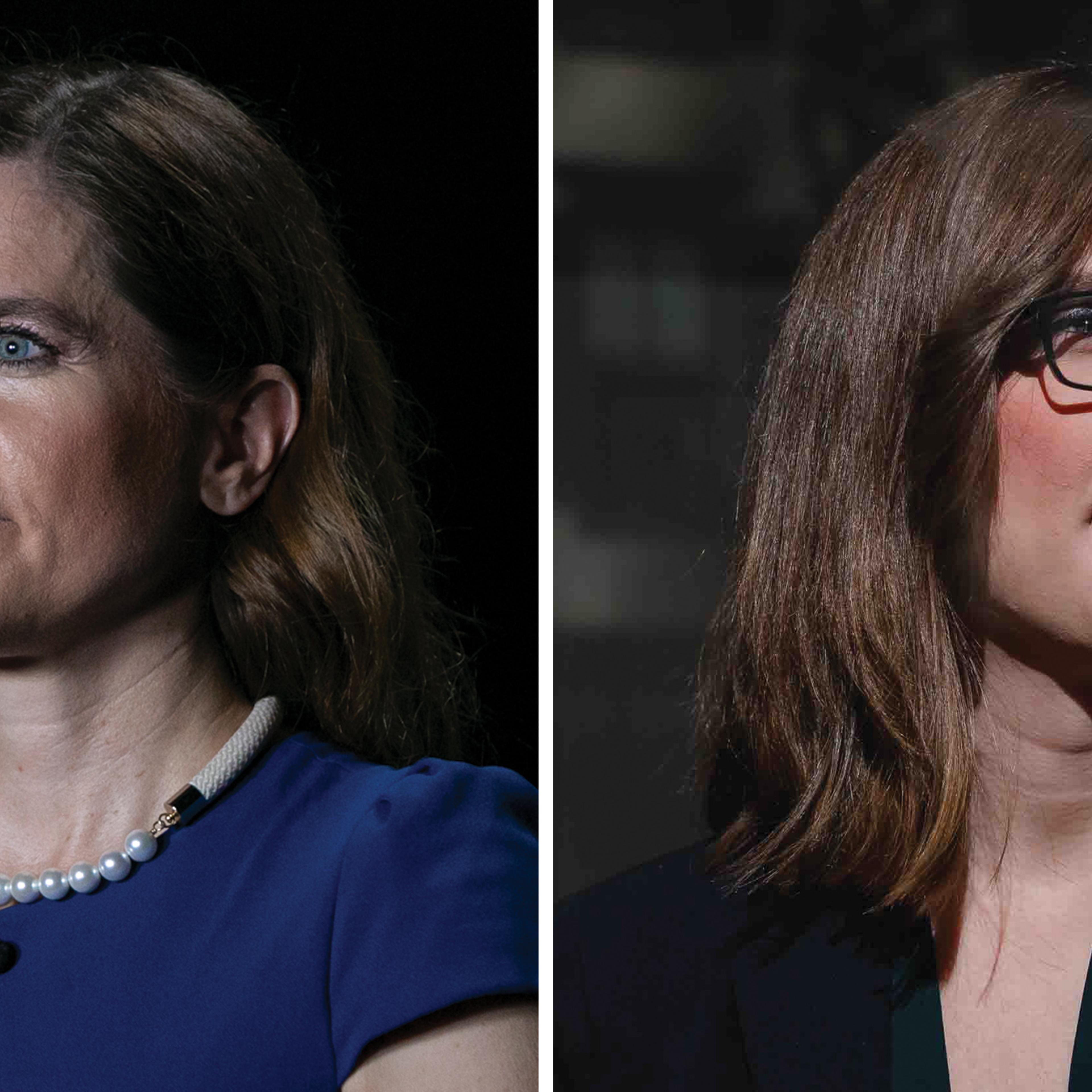 Nancy Mace (left); Sarah McBride
