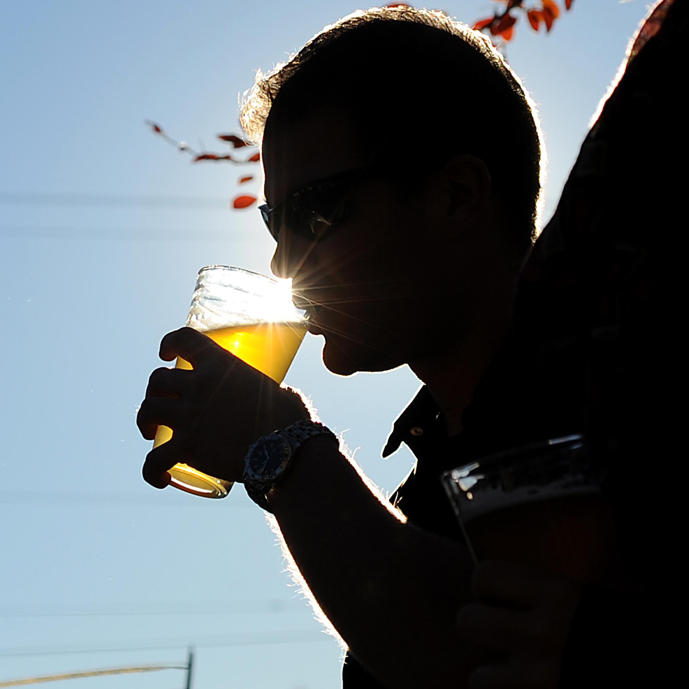 LEESBURG, VA., NOVEMBER 3, 2013: Co-founder and brewer Dan Stil
